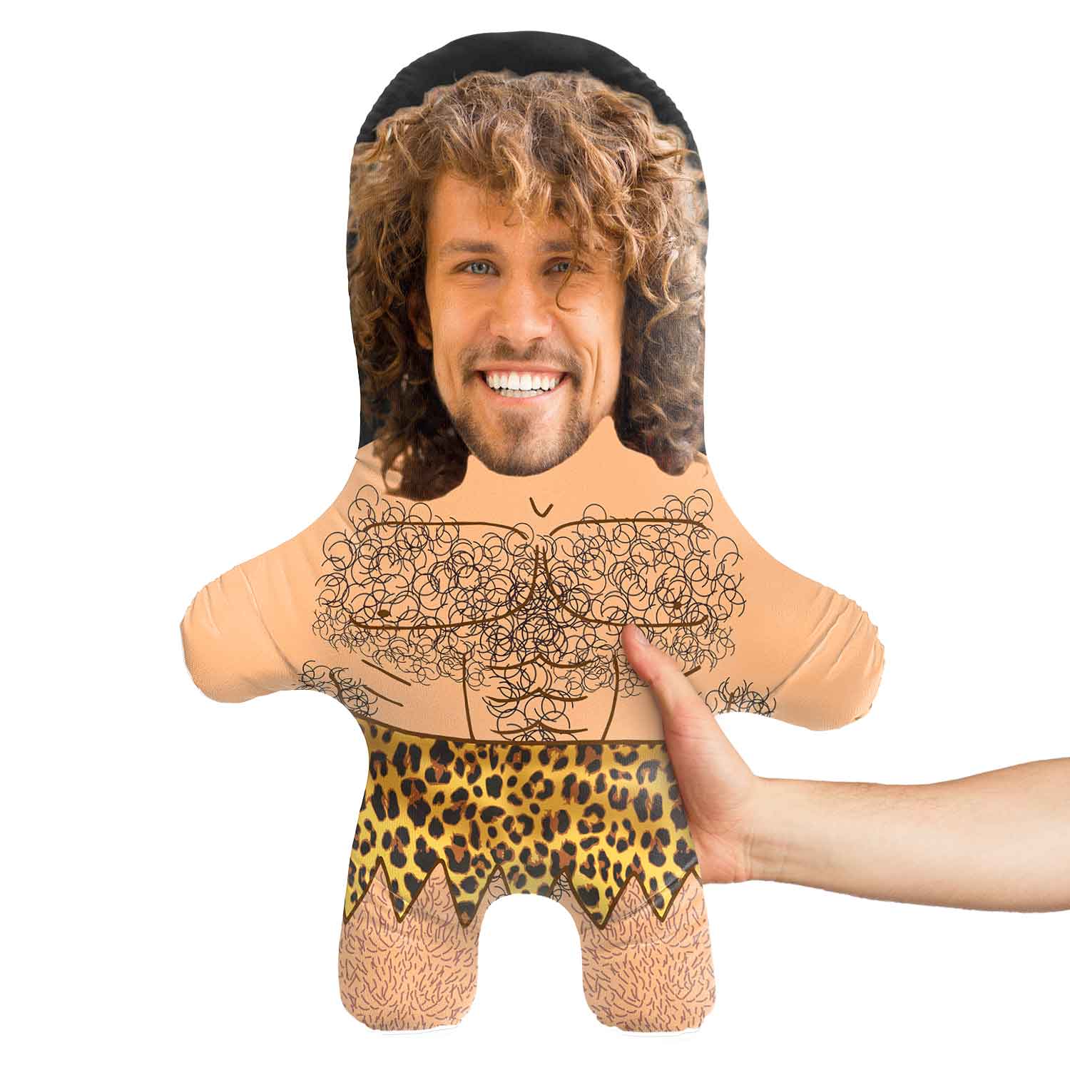 Caveman Face Pillow