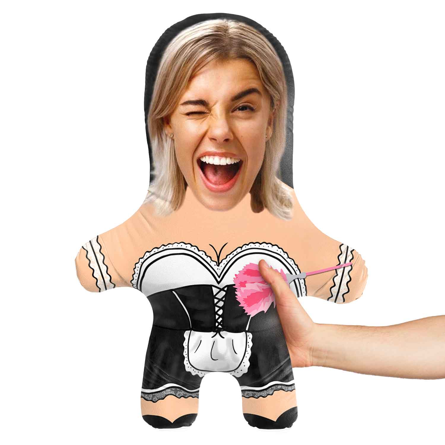 French Maid Face Pillow