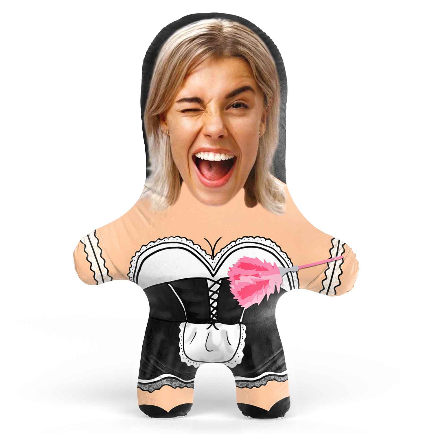 French Maid Face Pillow