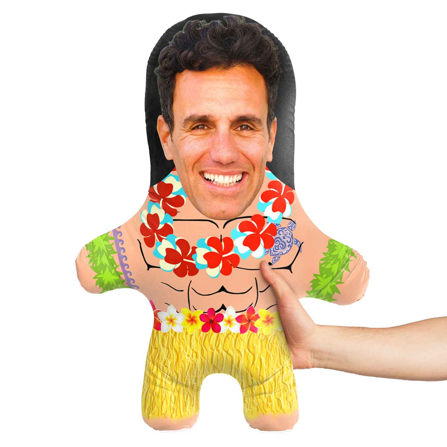 Hula Male Face Pillow