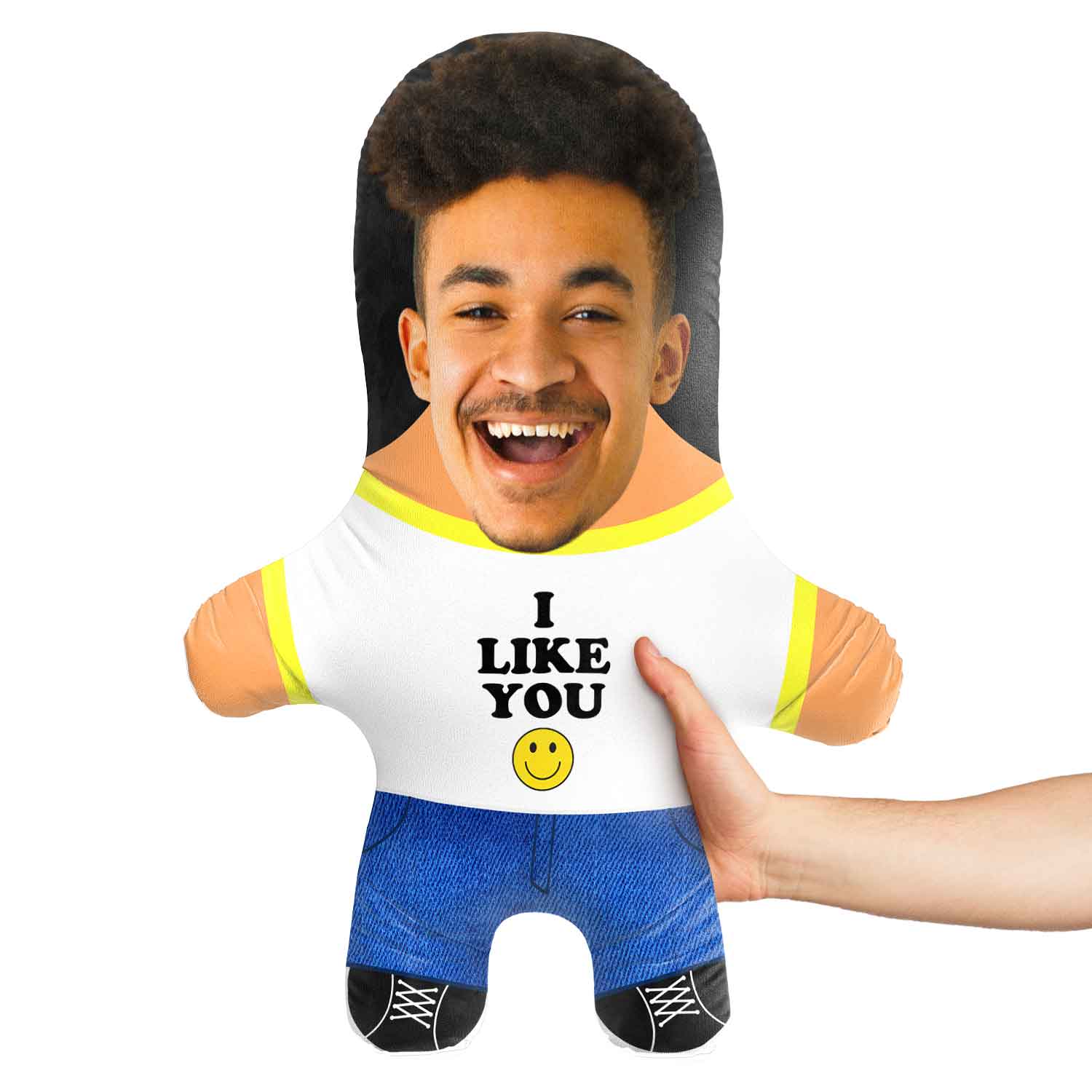 I Like You Face Pillow