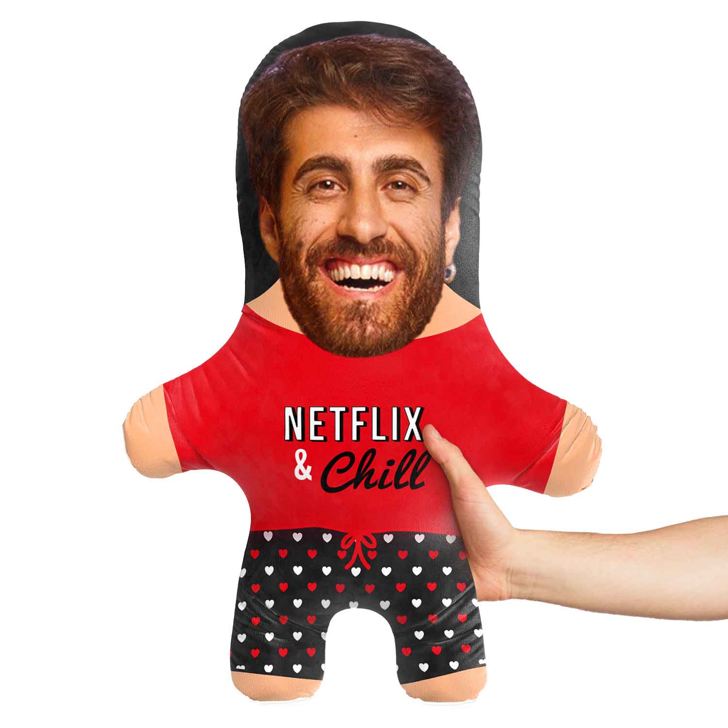 Netflix and Chill Face Pillow