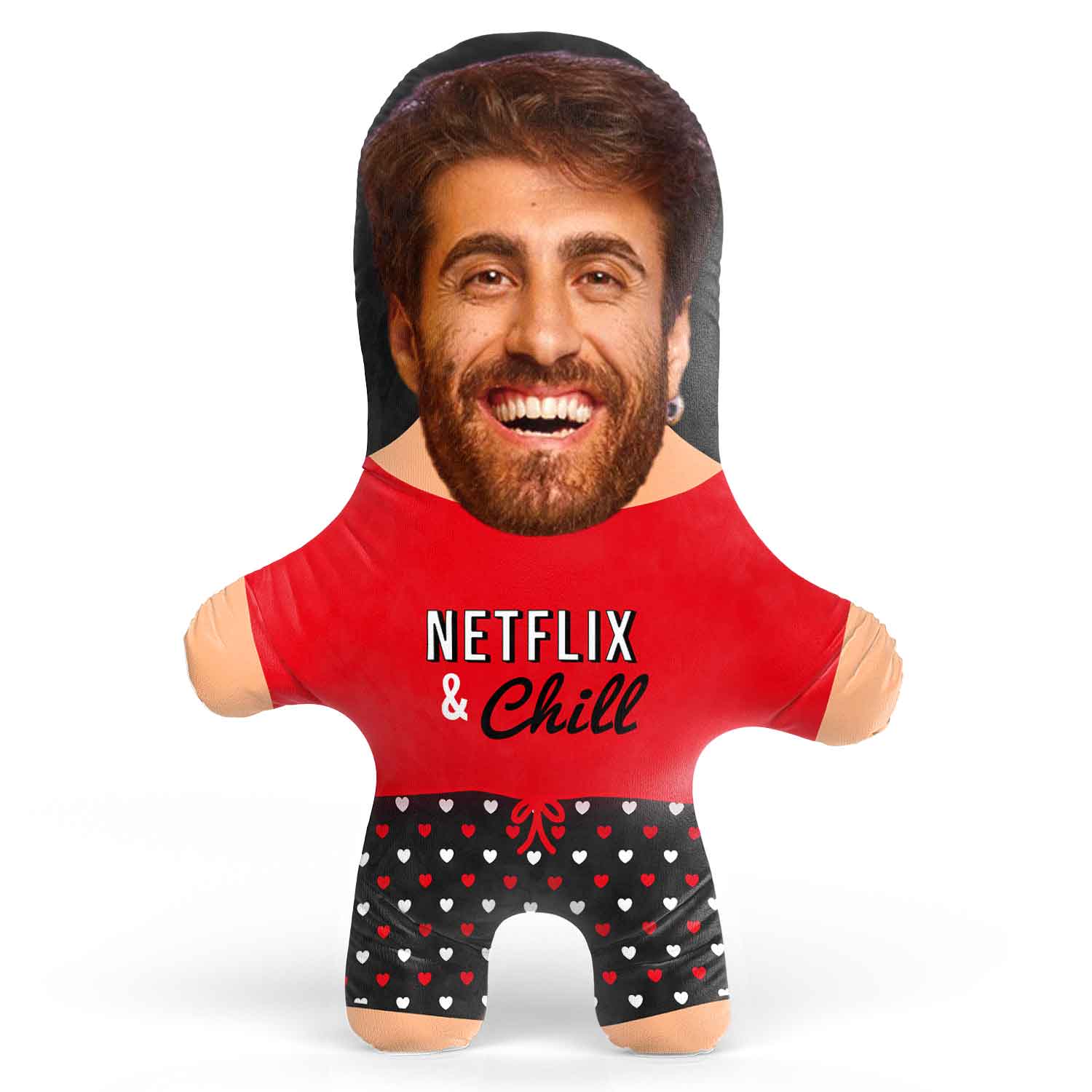 Netflix and Chill Face Pillow