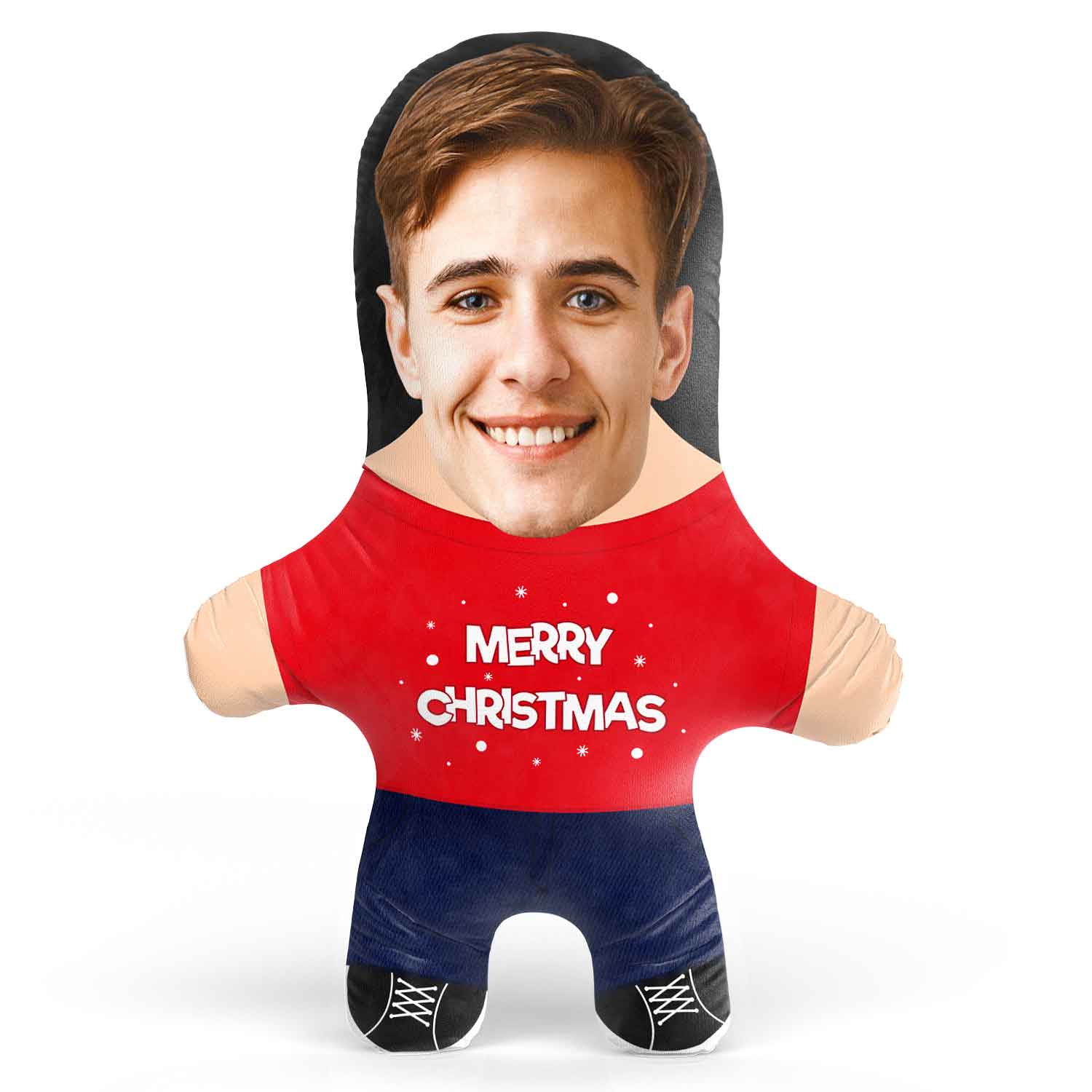 Merry Christmas Face Pillow