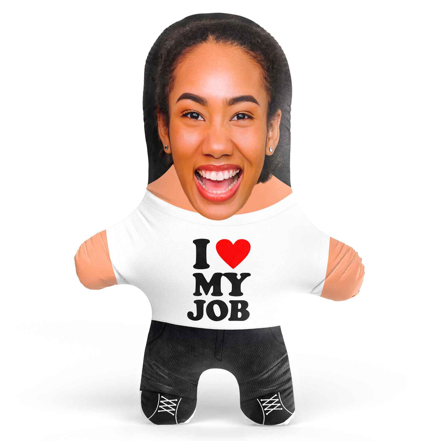 I Heart My Job Face Pillow