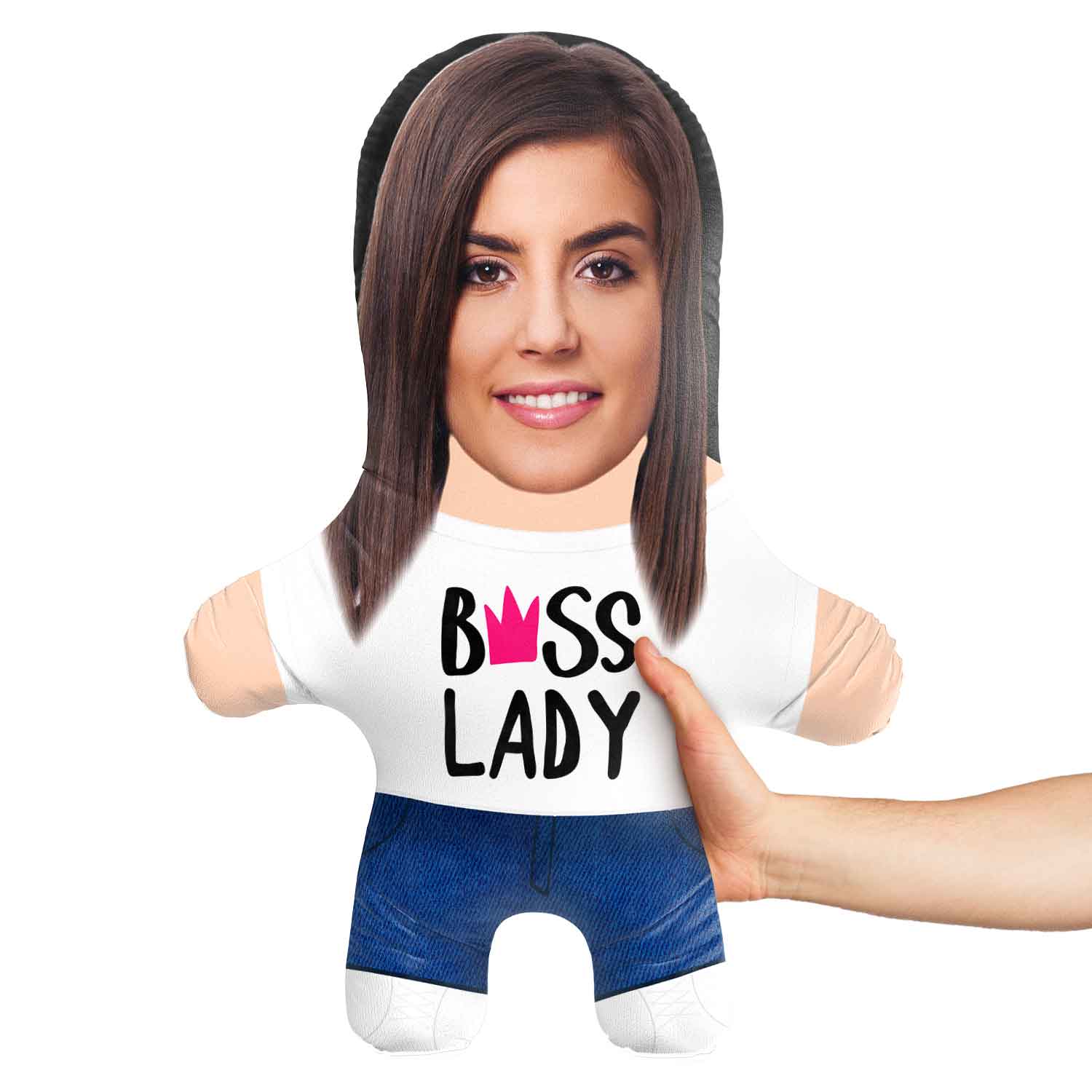 Boss Lady Face Pillow