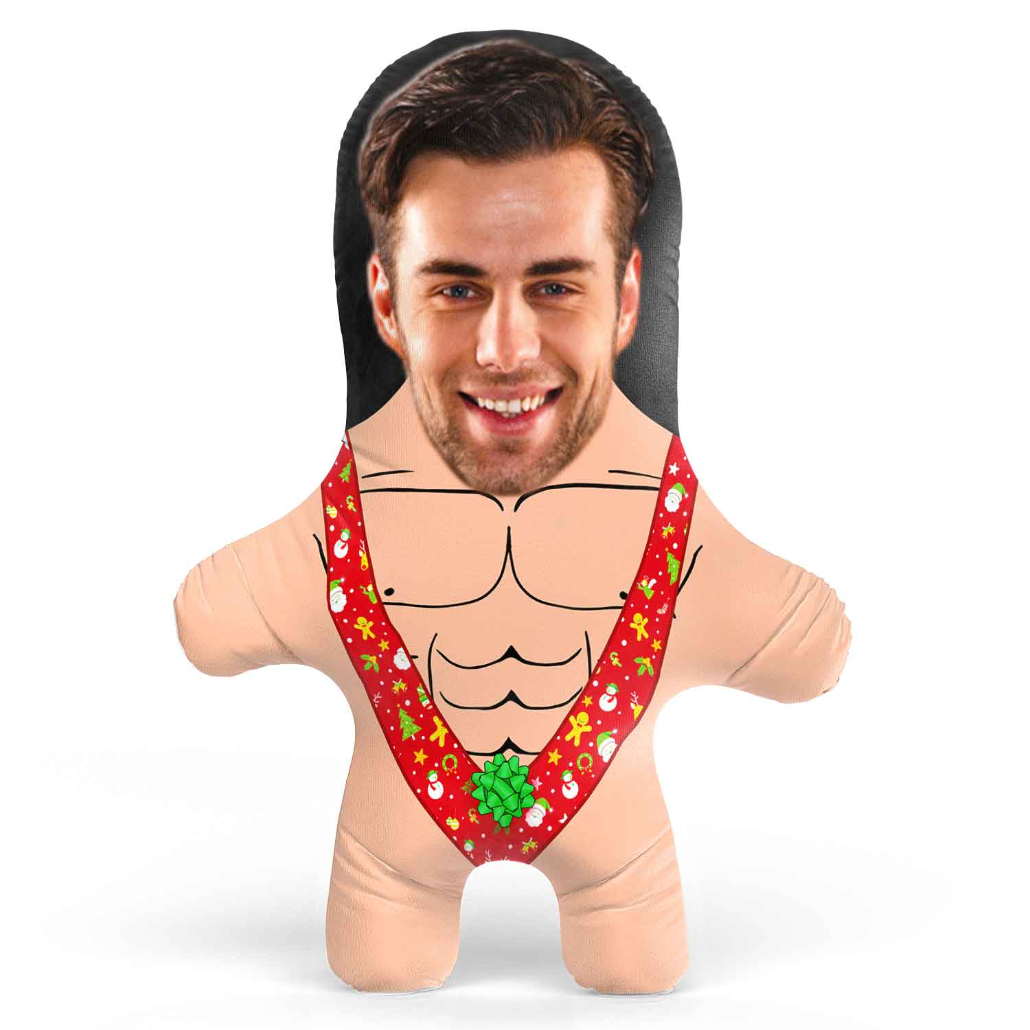 Christmas Mankini Face Pillow