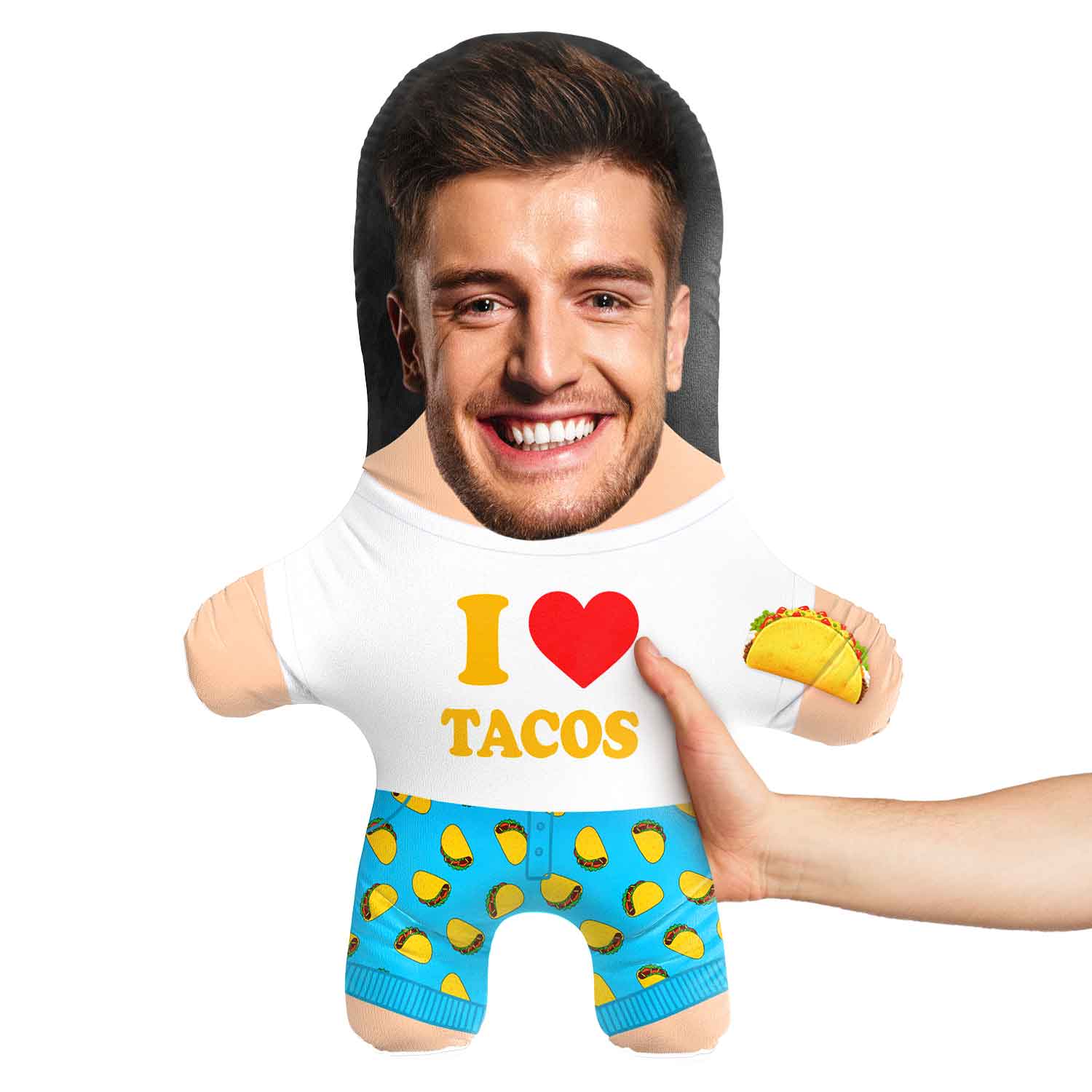 Taco Face Pillow