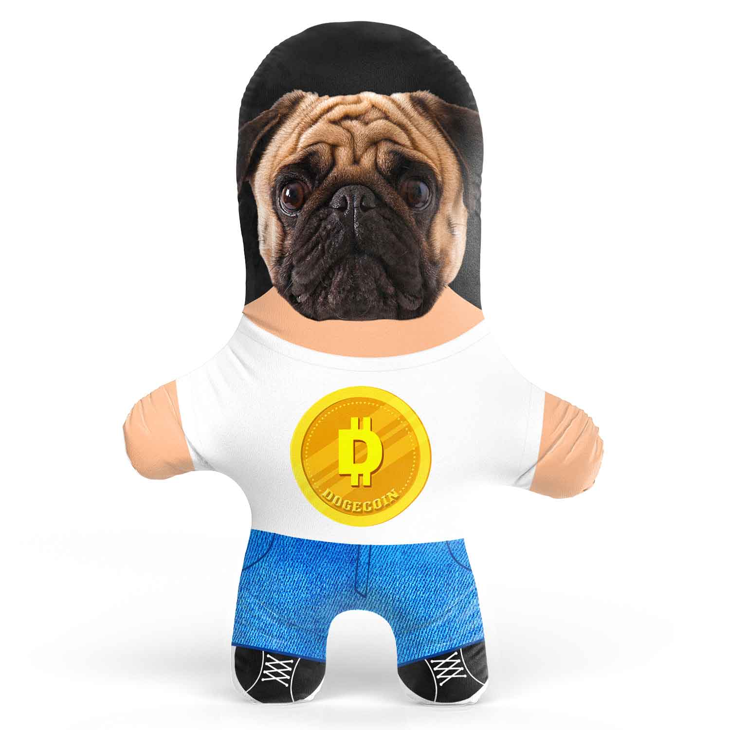 Dogecoin Face Pillow
