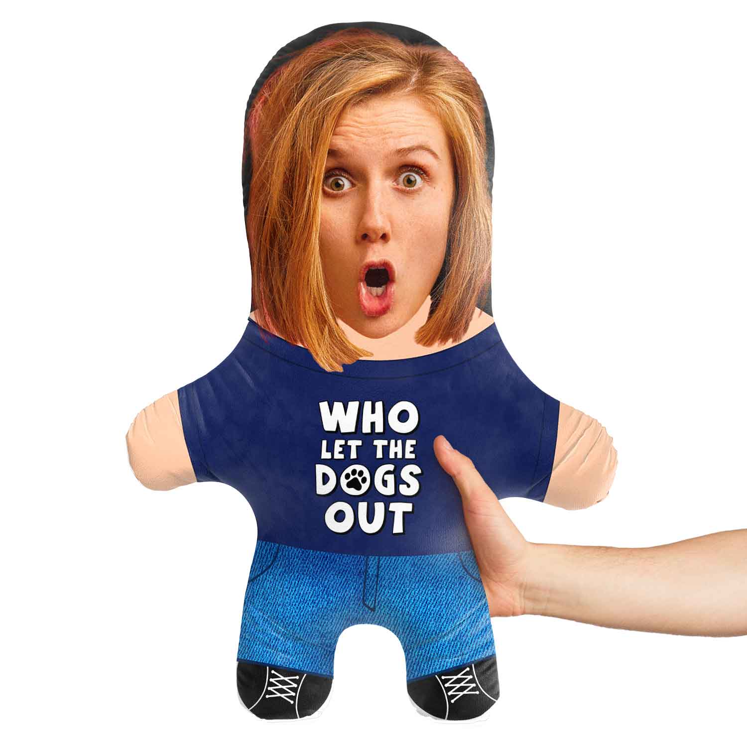 Who Let The Dogs Out Face Pillow