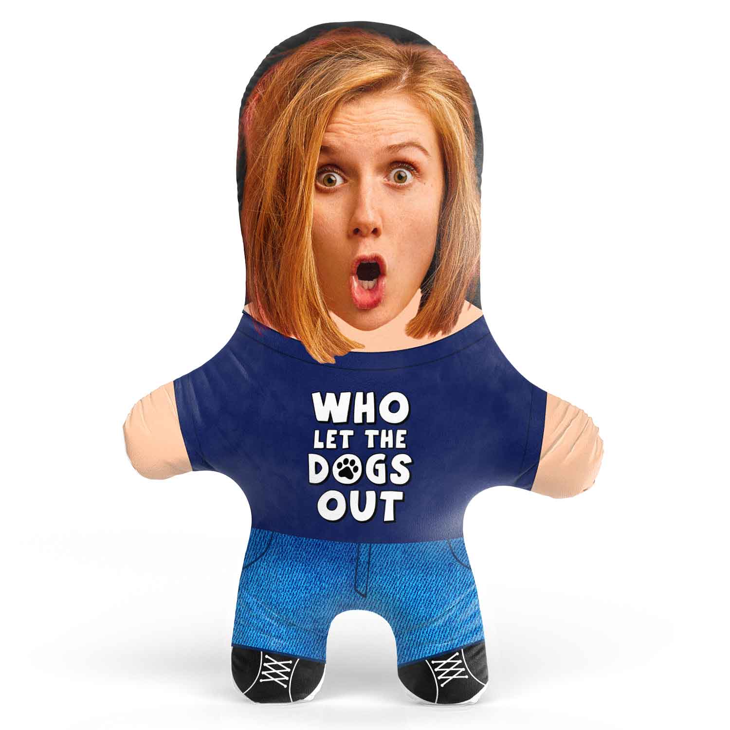 Who Let The Dogs Out Face Pillow