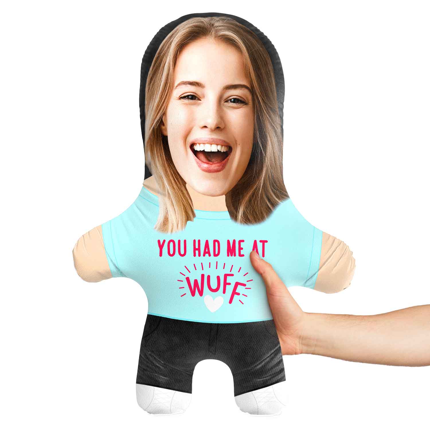 You had me at Wuff Face Pillow