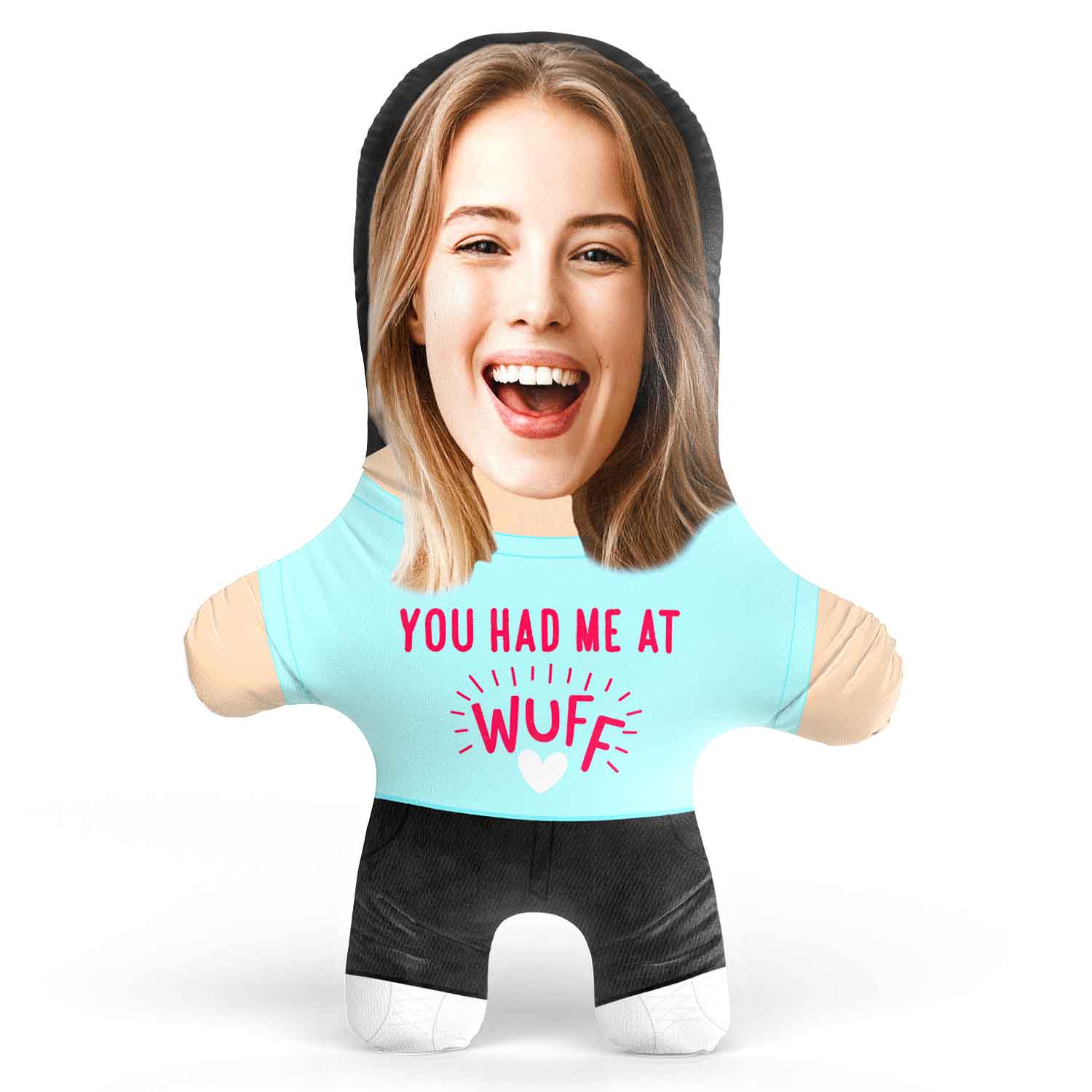 You had me at Wuff Face Pillow
