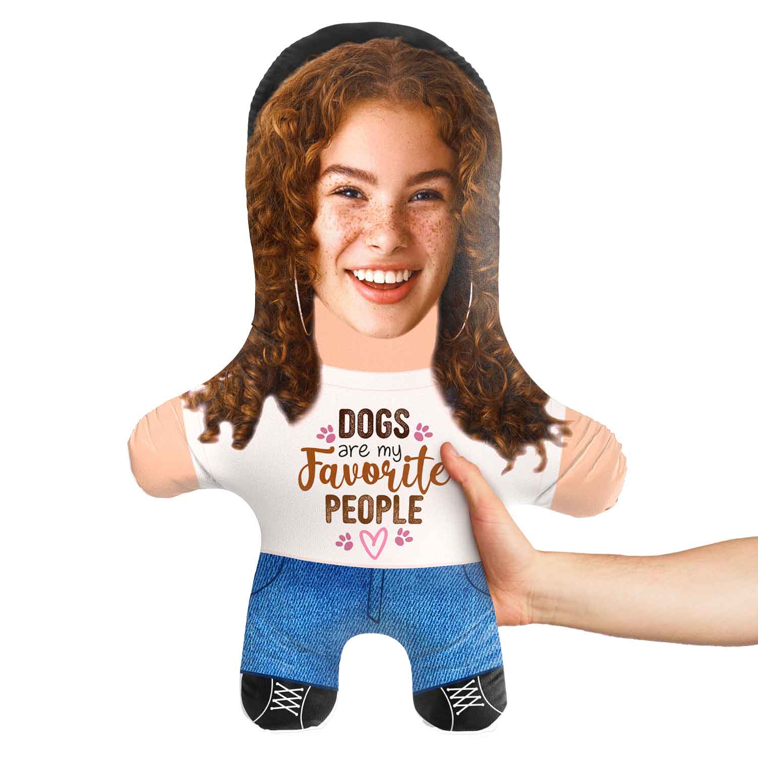 Dogs Are My Favourite People Face Pillow