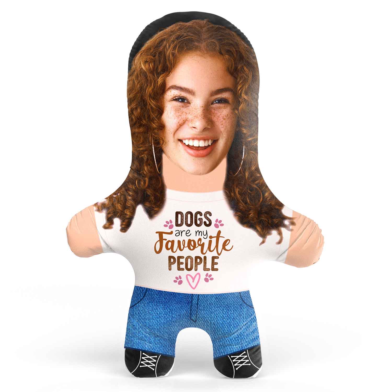 Dogs Are My Favourite People Face Pillow