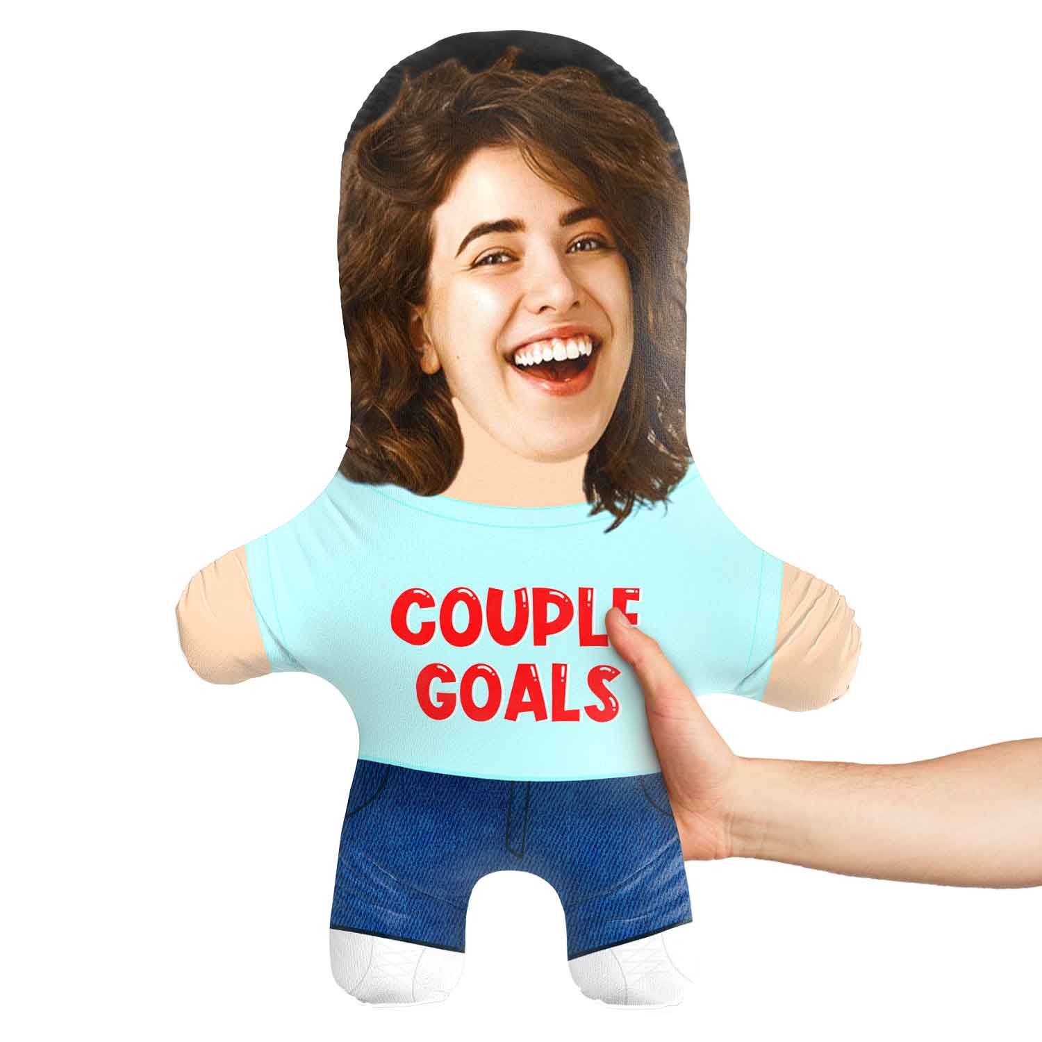 Couple Goals Male Face Pillow