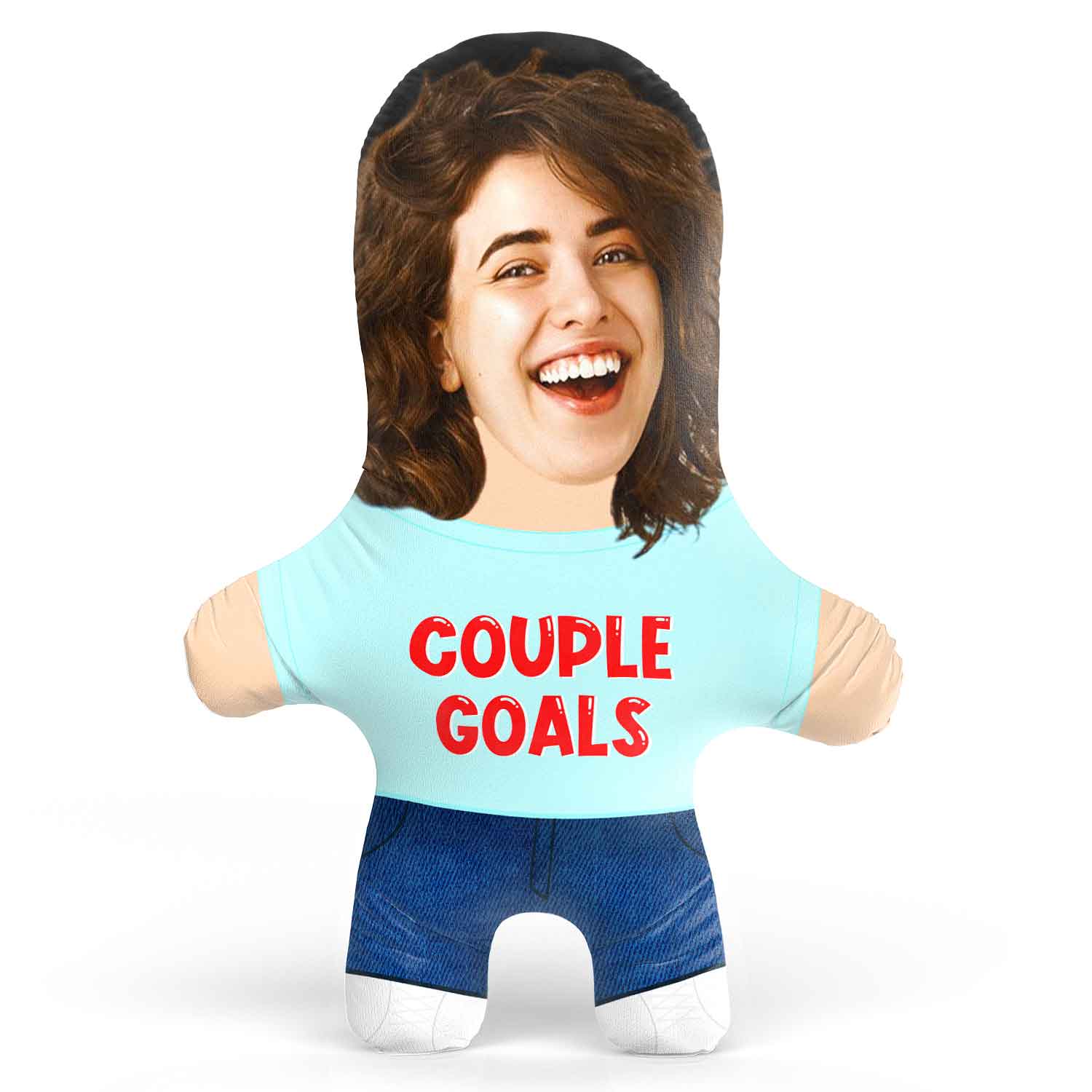 Couple Goals Male Face Pillow