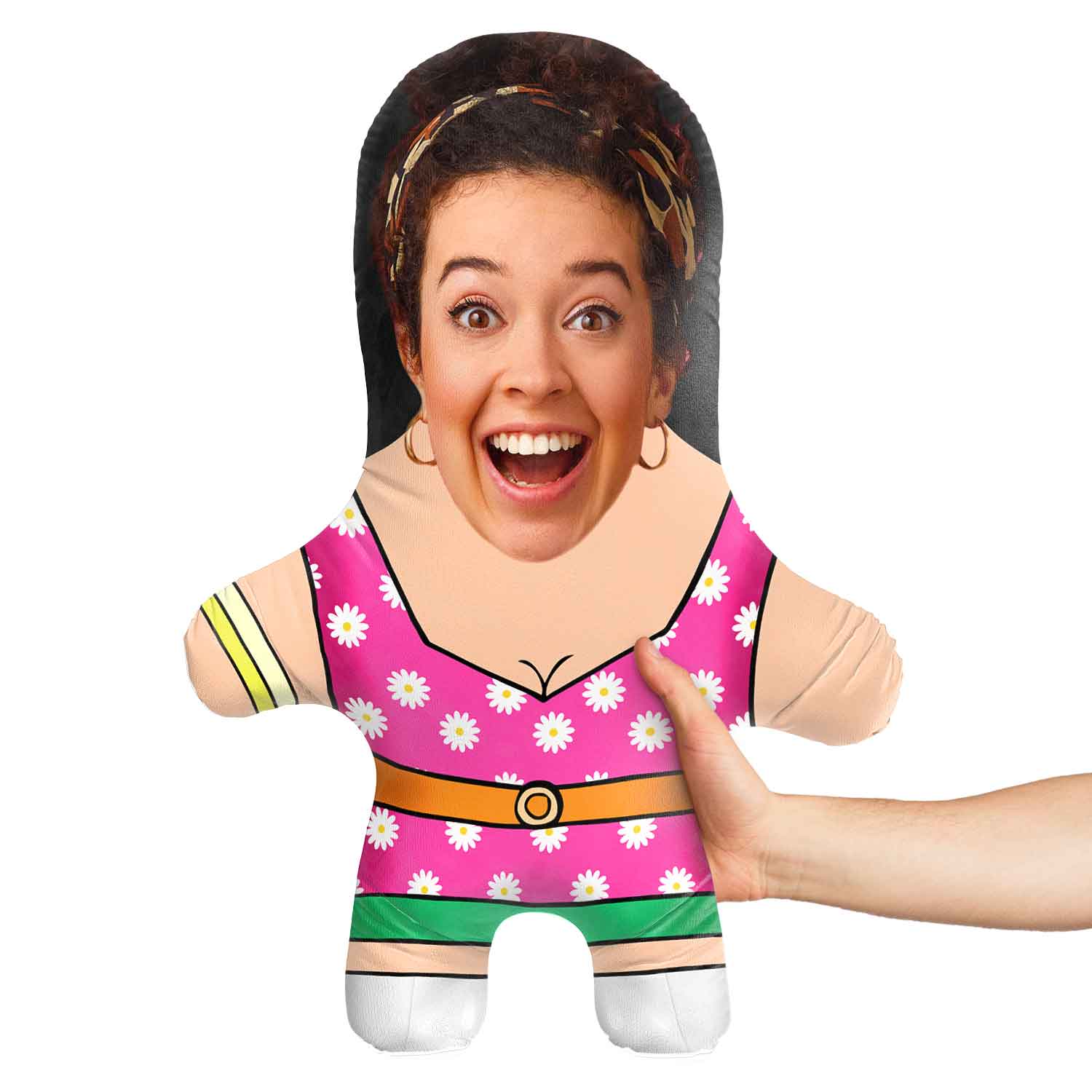 Groovy Chick Face Pillow