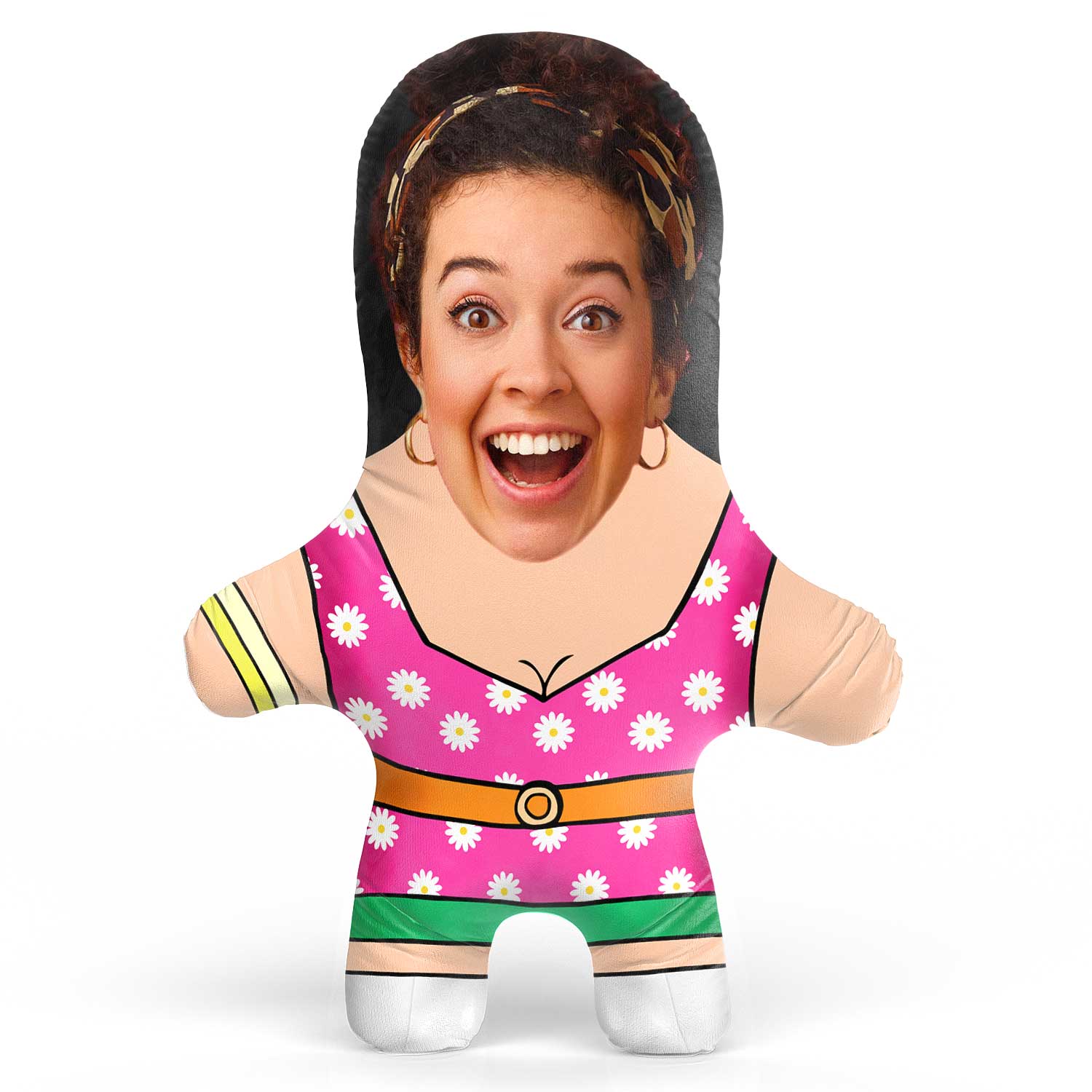 Groovy Chick Face Pillow