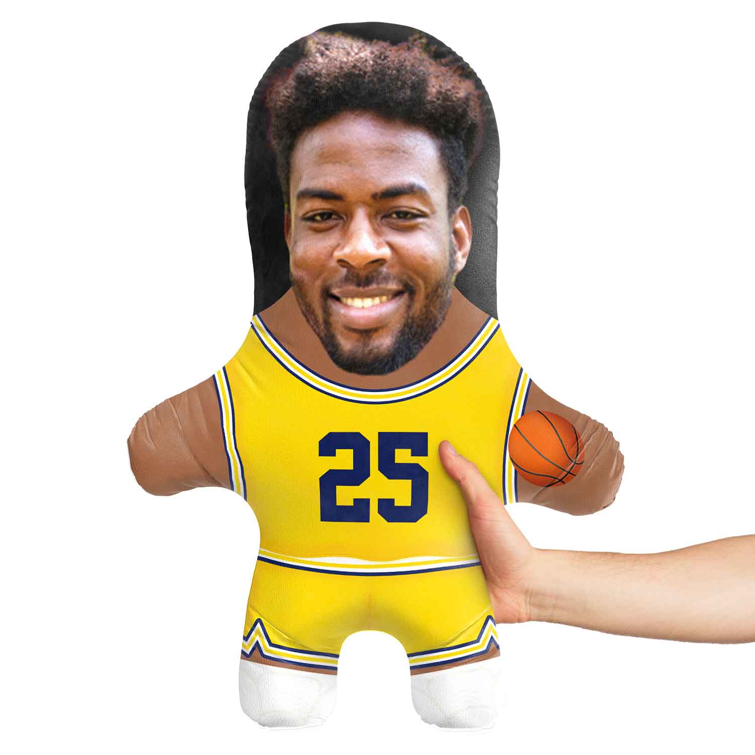 Michigan College Basketball Face Pillow