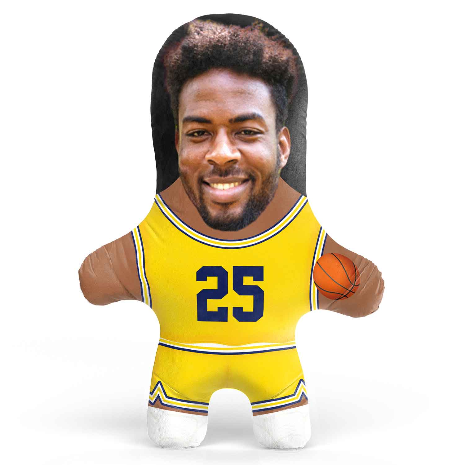 Michigan College Basketball Face Pillow