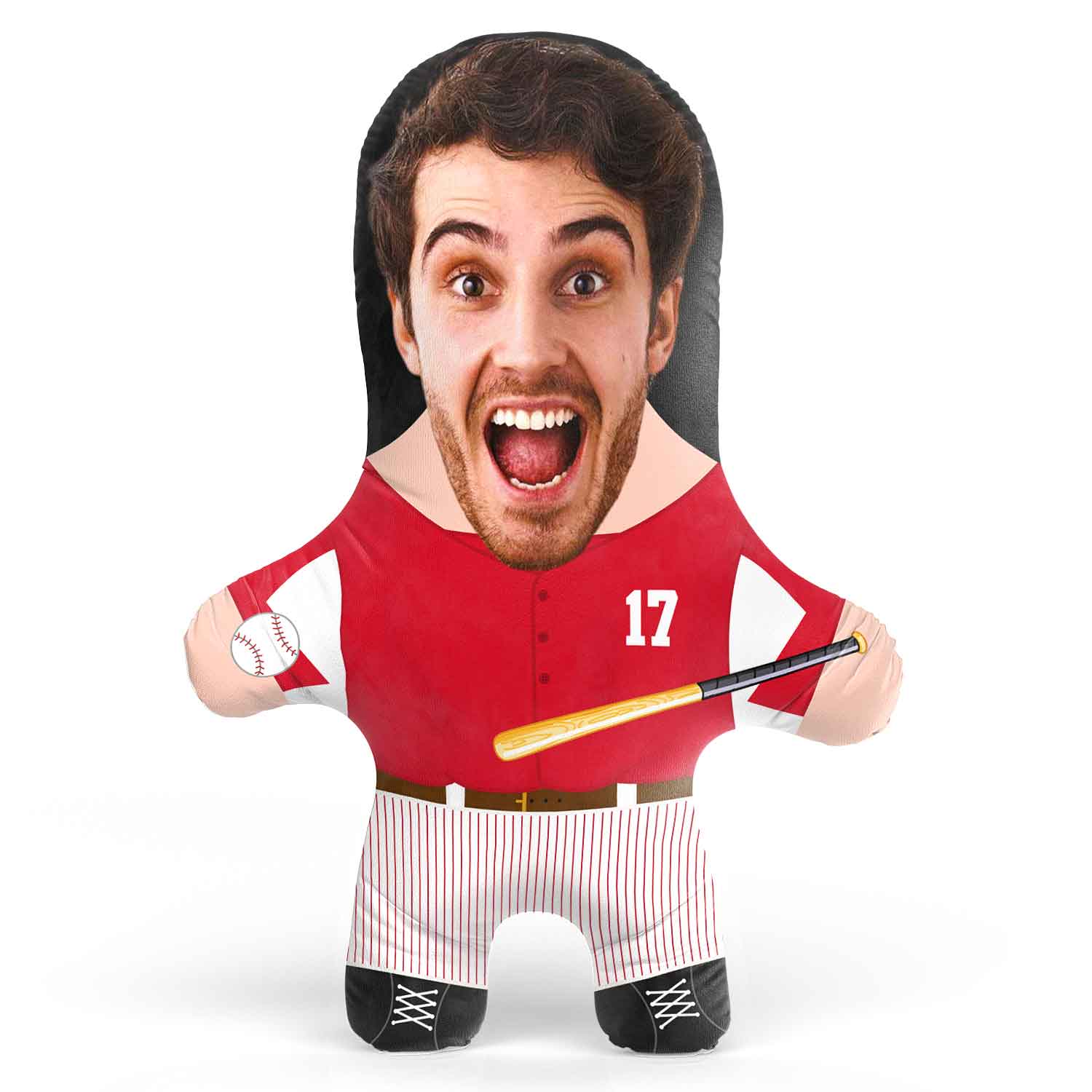 Arkansas College Baseball Face Pillow