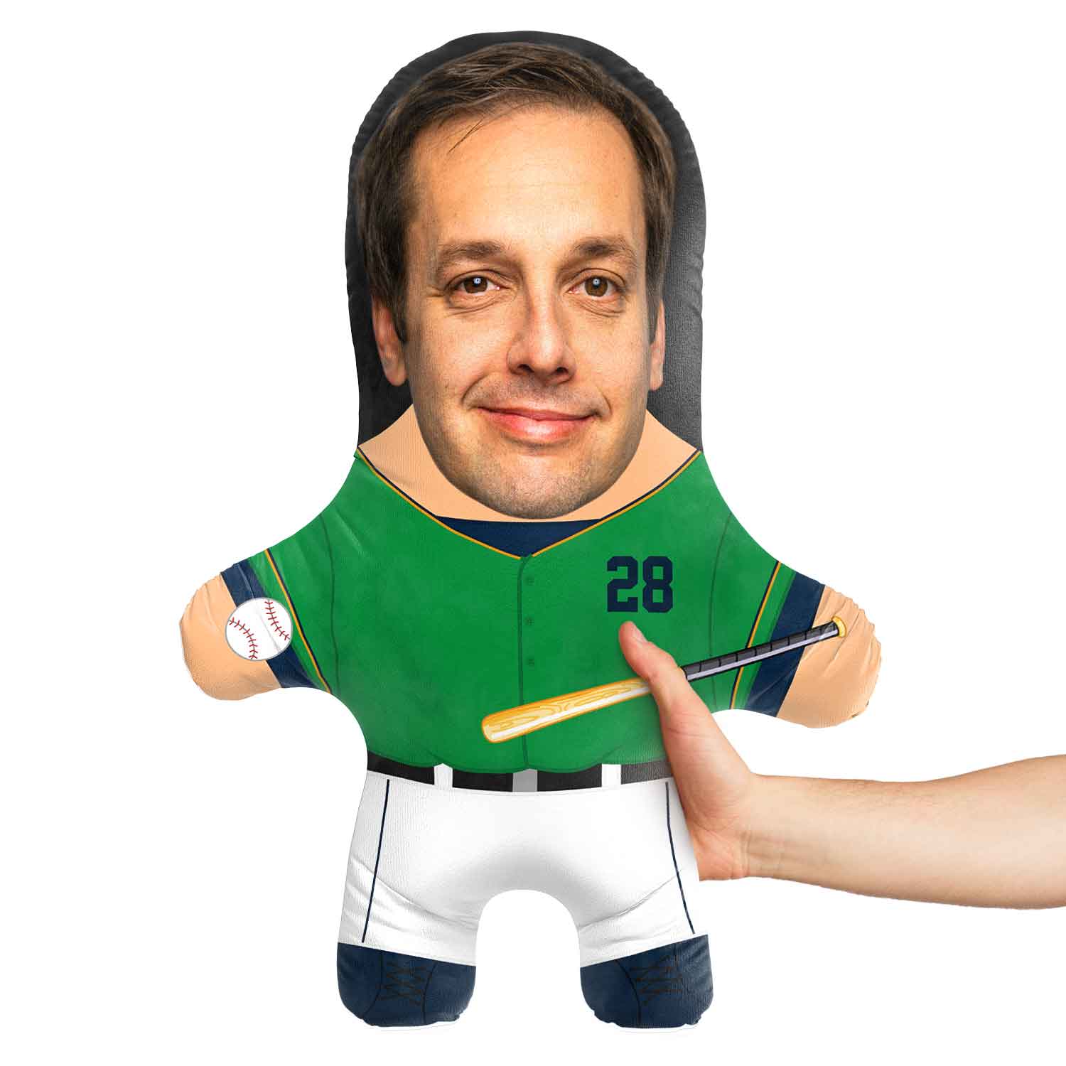 Notre Dame College Baseball Face Pillow