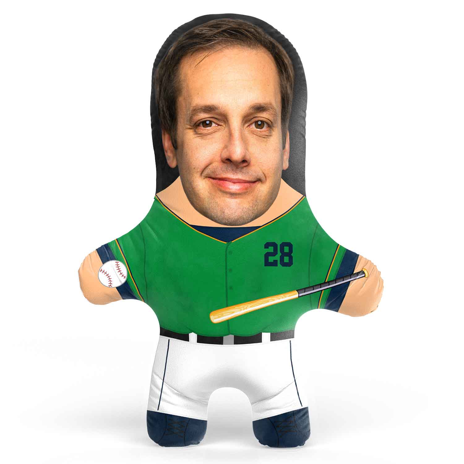 Notre Dame College Baseball Face Pillow
