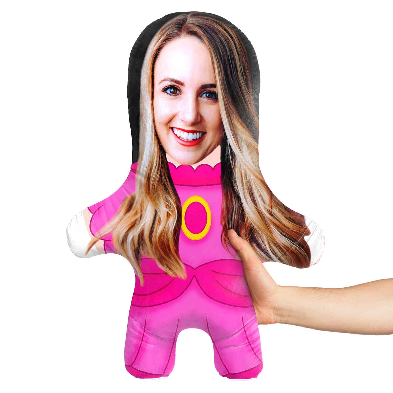 Princess Peach Face Pillow