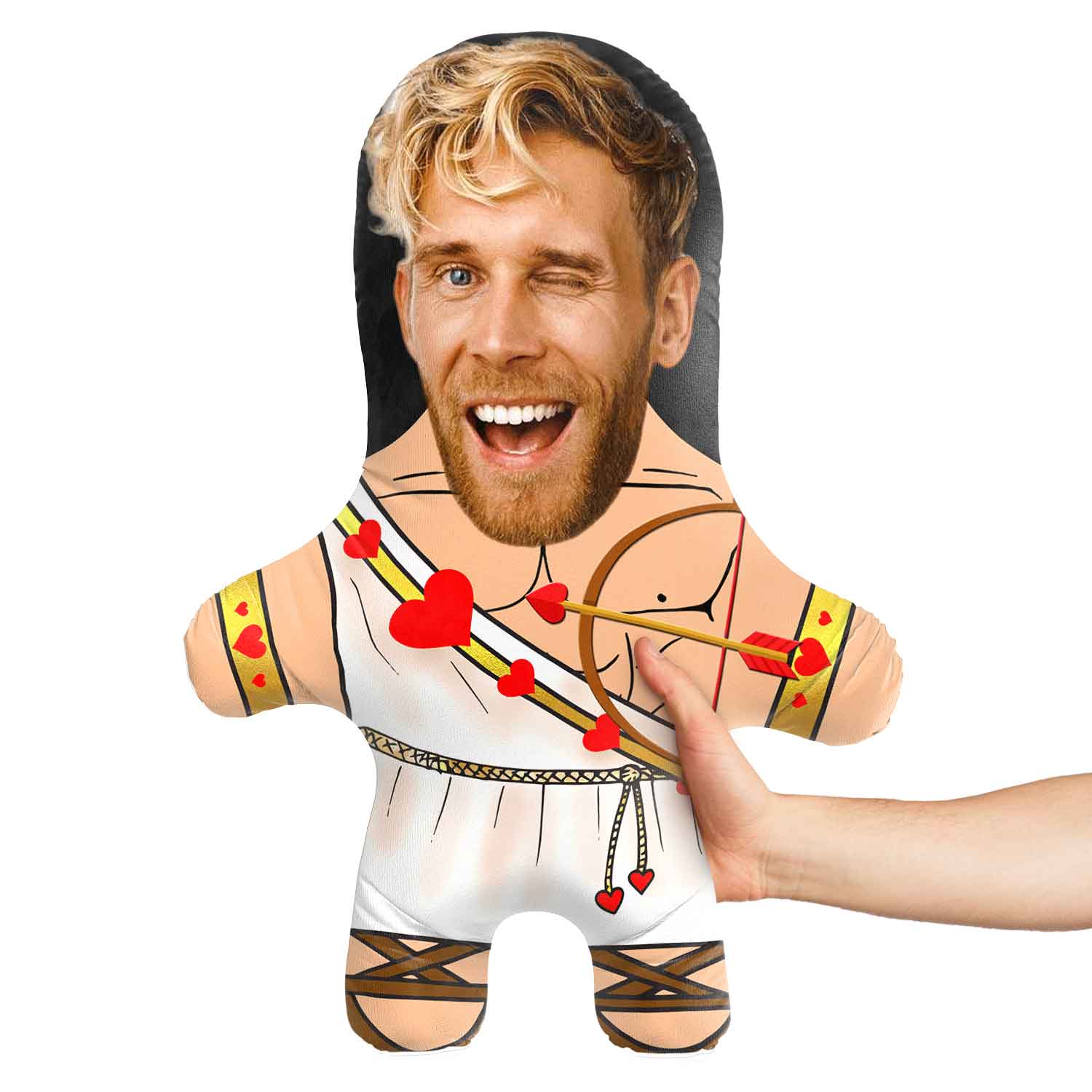 Cupid Guy Face Pillow