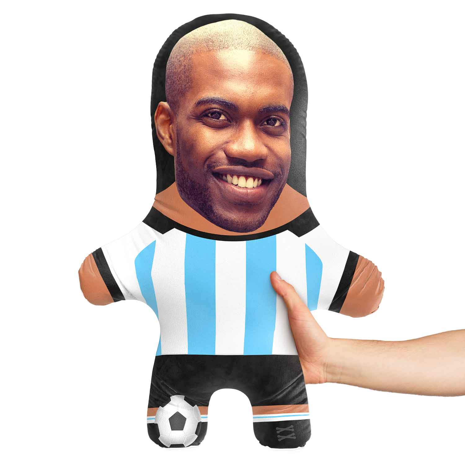Argentina Soccer Face Pillow