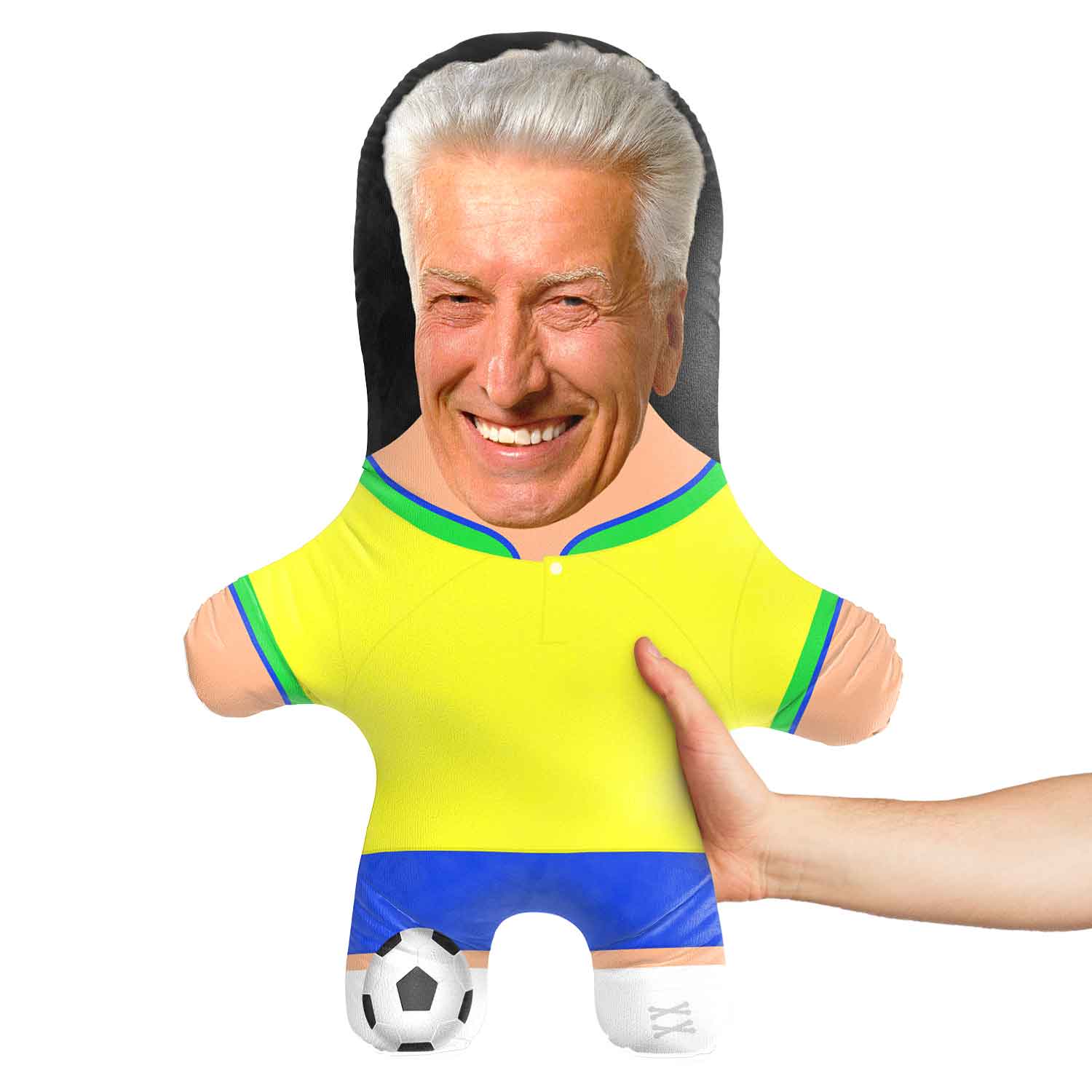 Brazil Soccer Face Pillow
