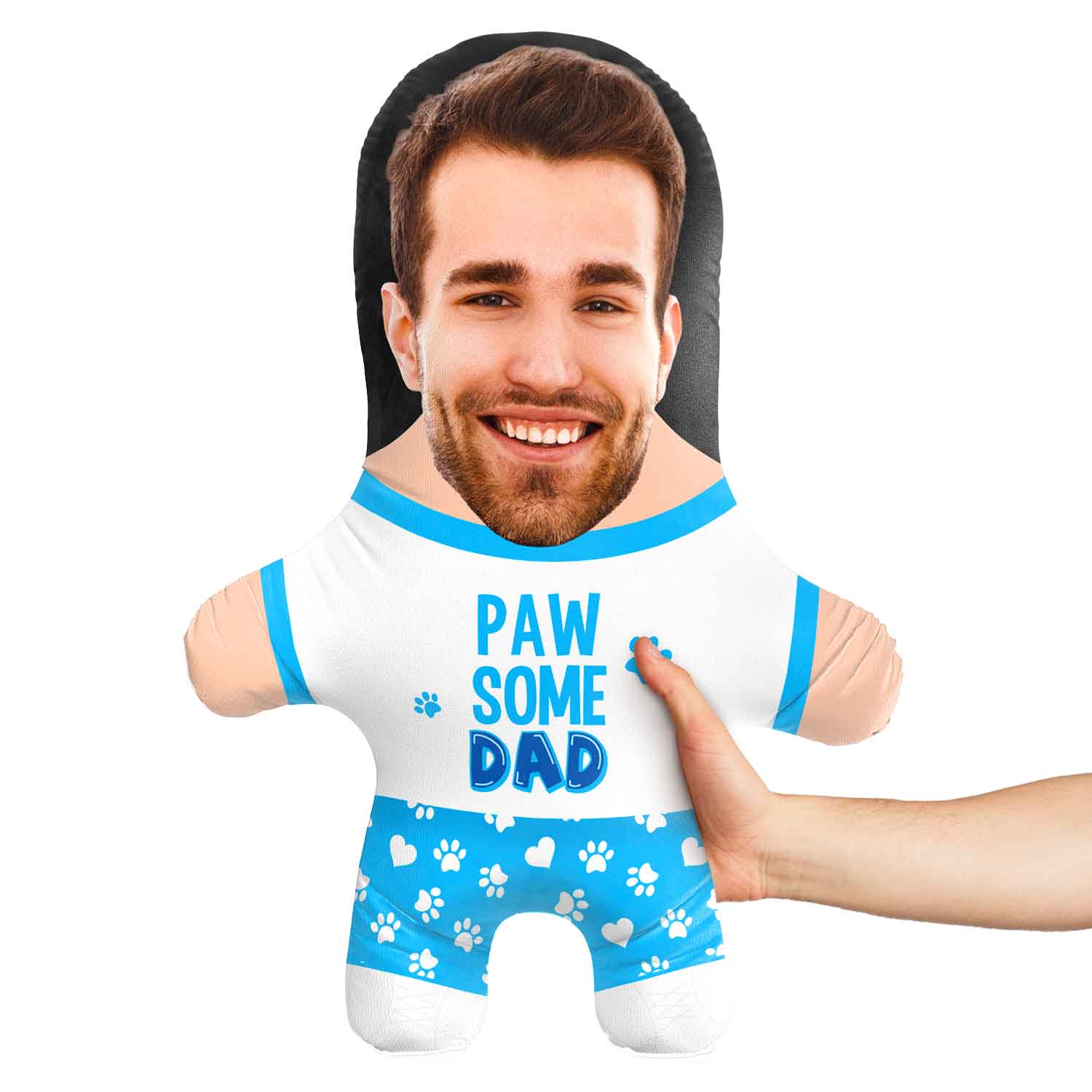 Pawsome Dad Face Pillow