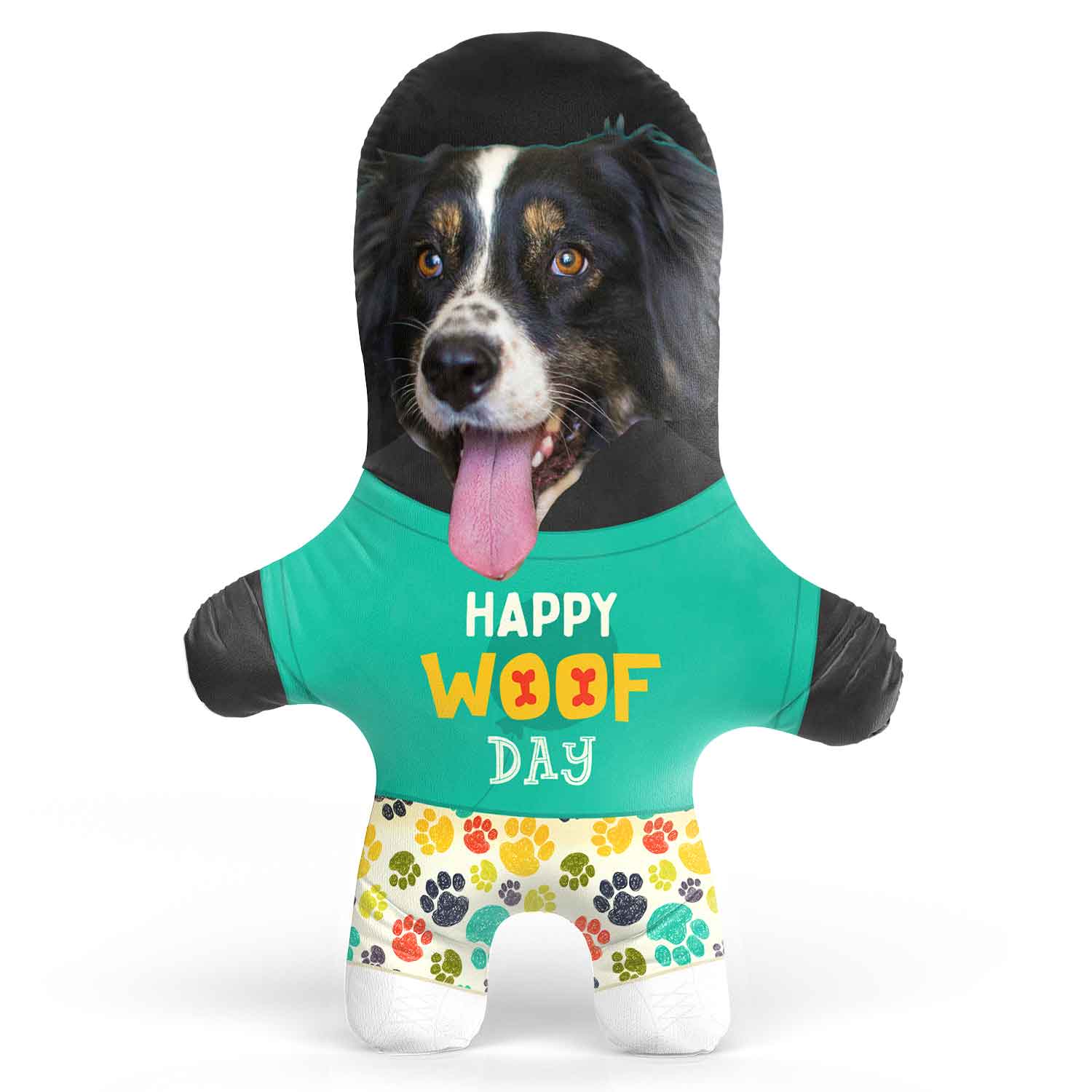 Happy Woof-Day Face Pillow