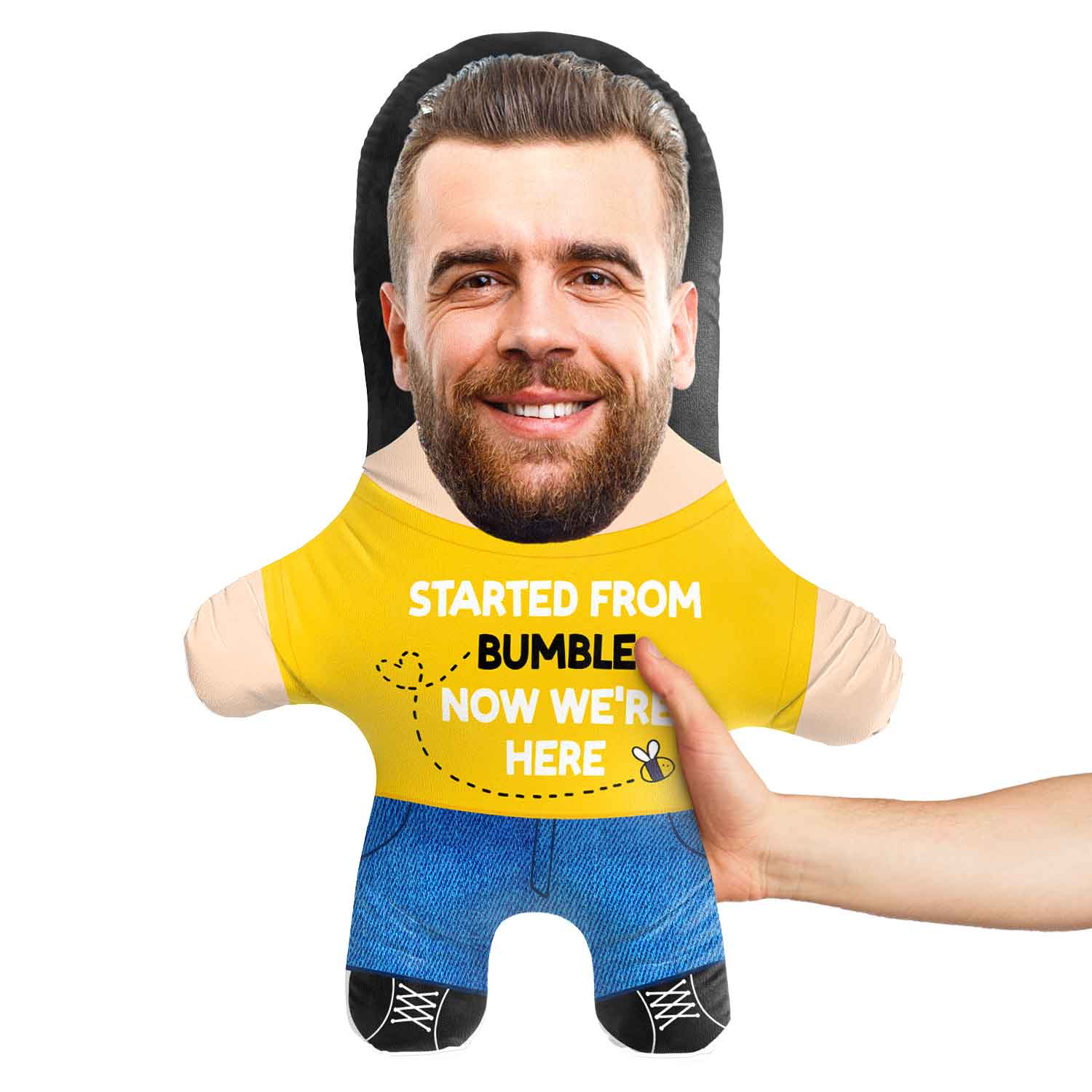 Started From Bumble Face Pillow