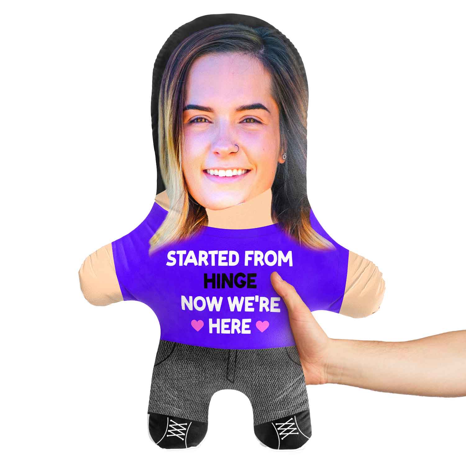 Started From Hinge Face Pillow