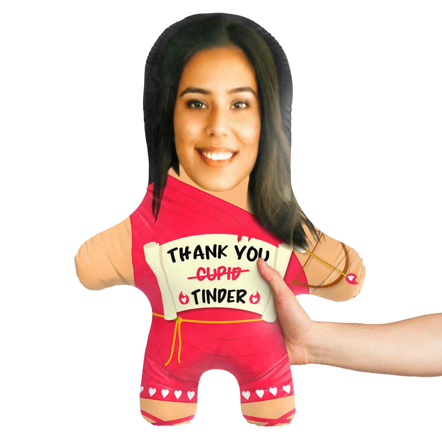 Thank You Cupid Tinder Face Pillow