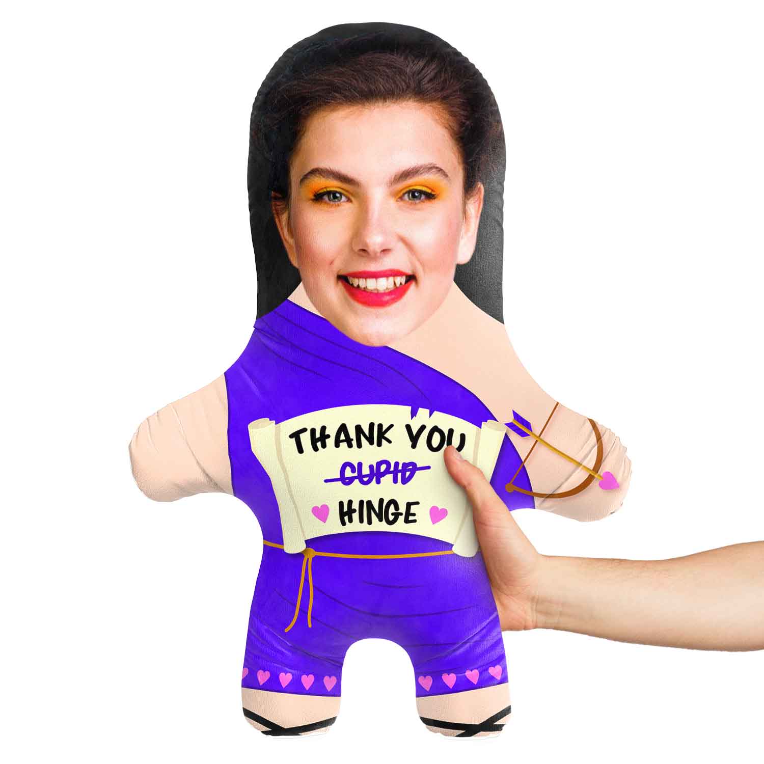 Thank You Cupid Hinge Face Pillow