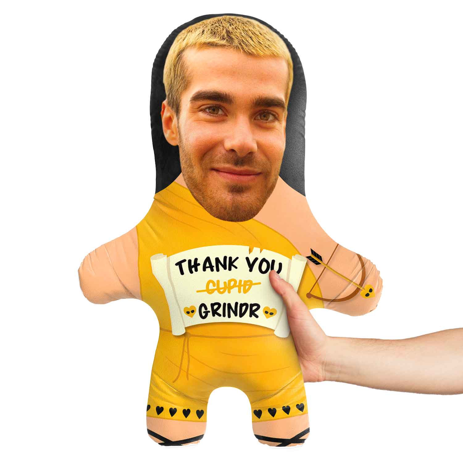 Thank You Cupid Grindr Face Pillow