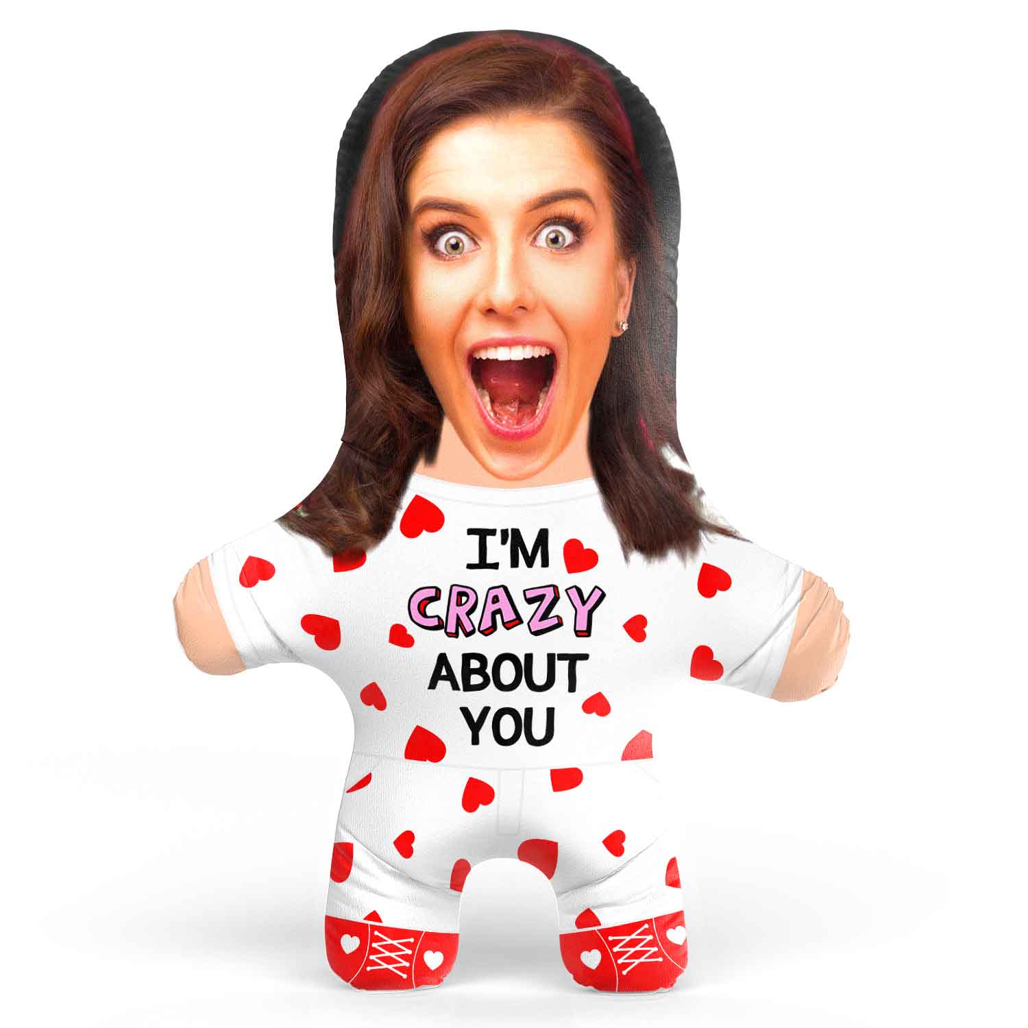 I'm Crazy About You Face Pillow