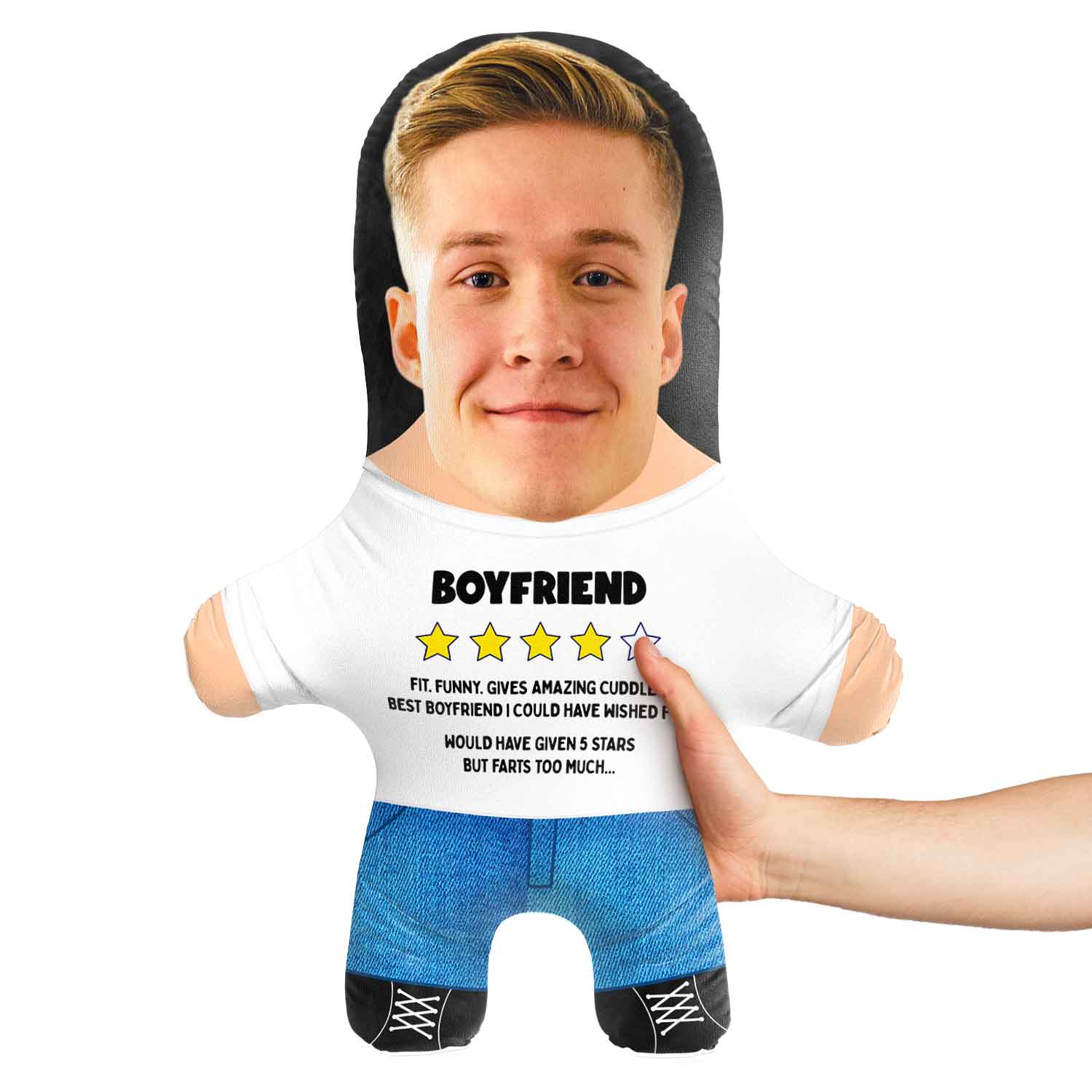 Boyfriend Rating Face Pillow