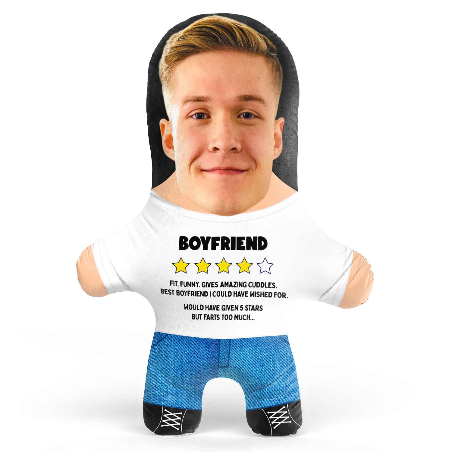 Boyfriend Rating Face Pillow