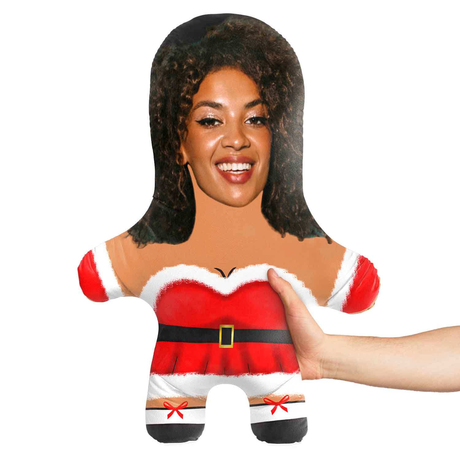 Sexy Mrs Claus Face Pillow