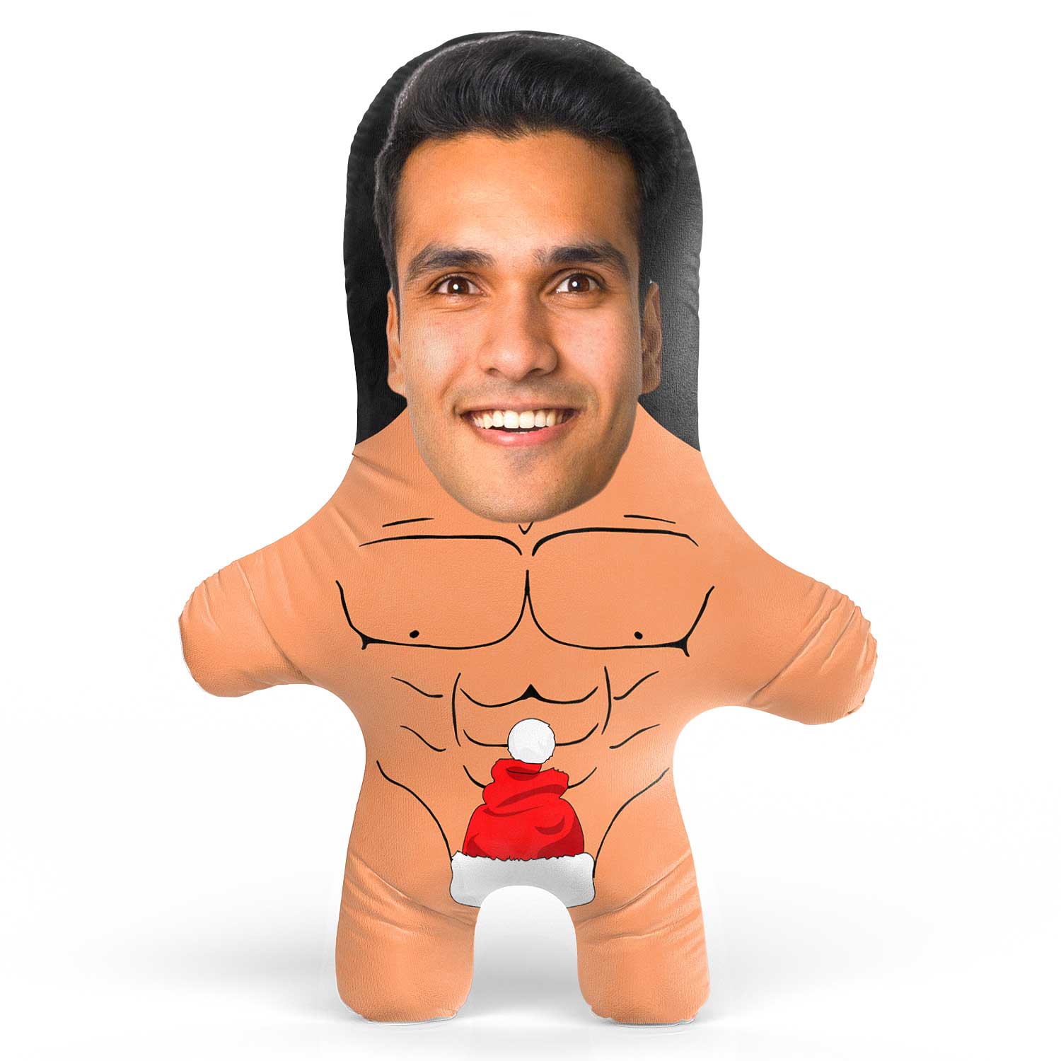 Naked Santa Face Pillow