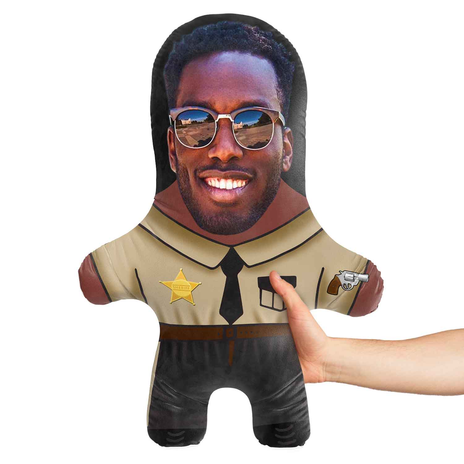 Sheriff Face Pillow