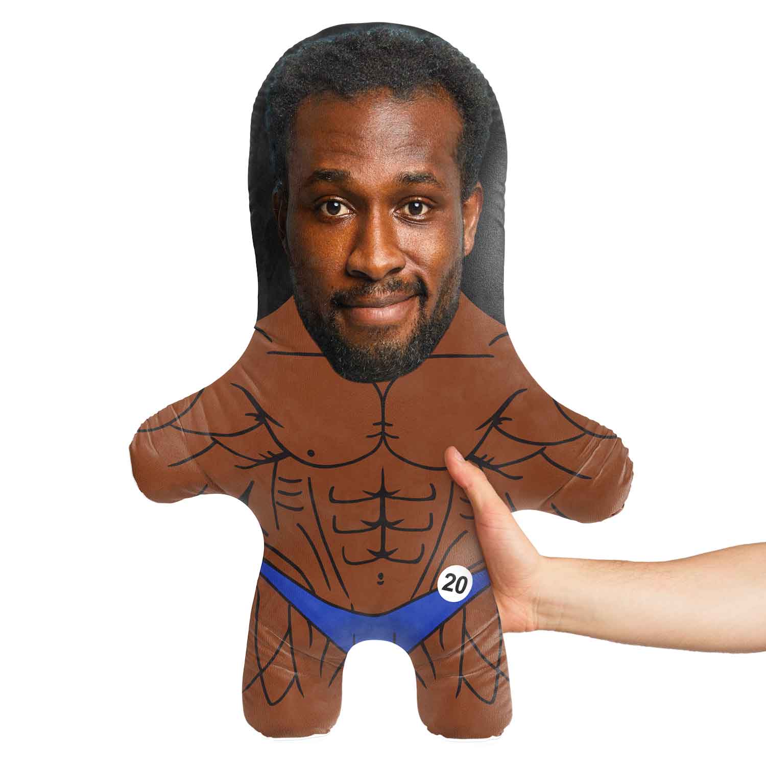 Bodybuilder Face Pillow