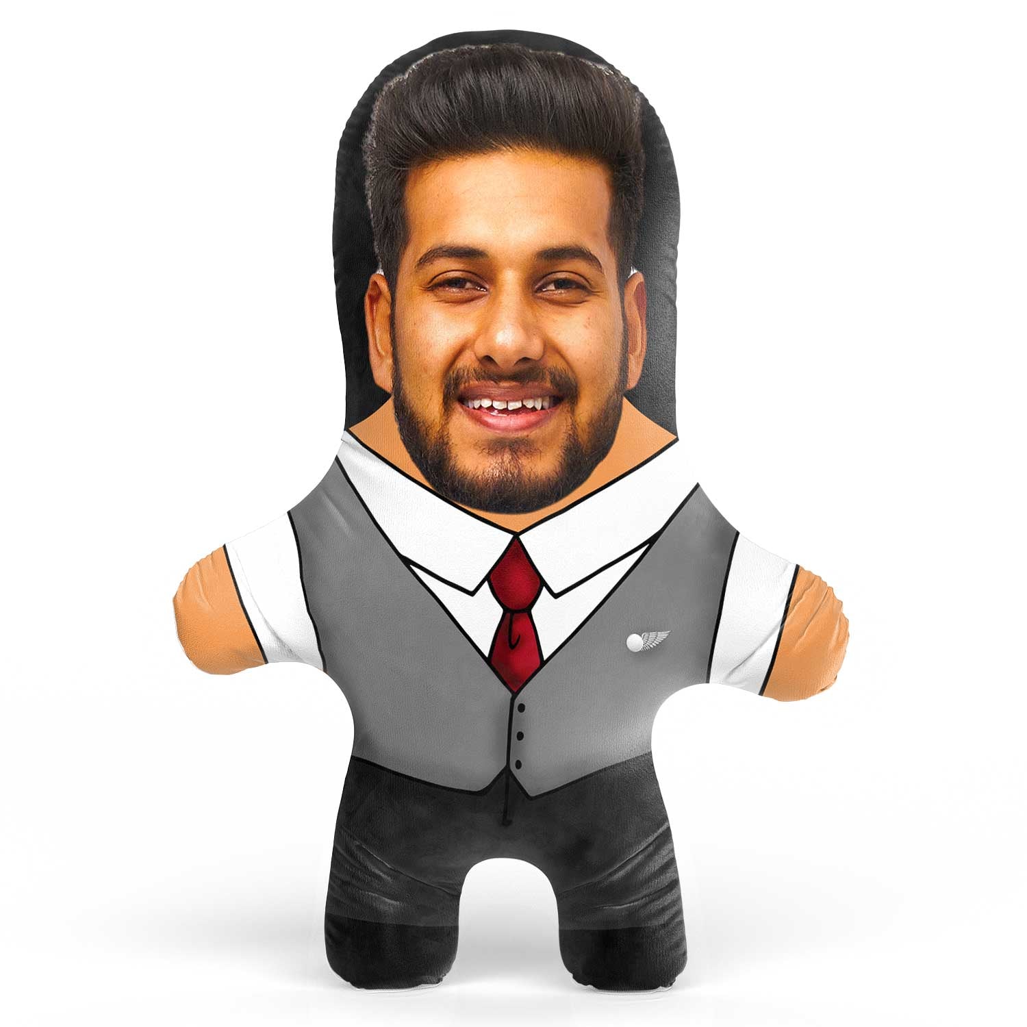 Cabin Crew Male Face Pillow