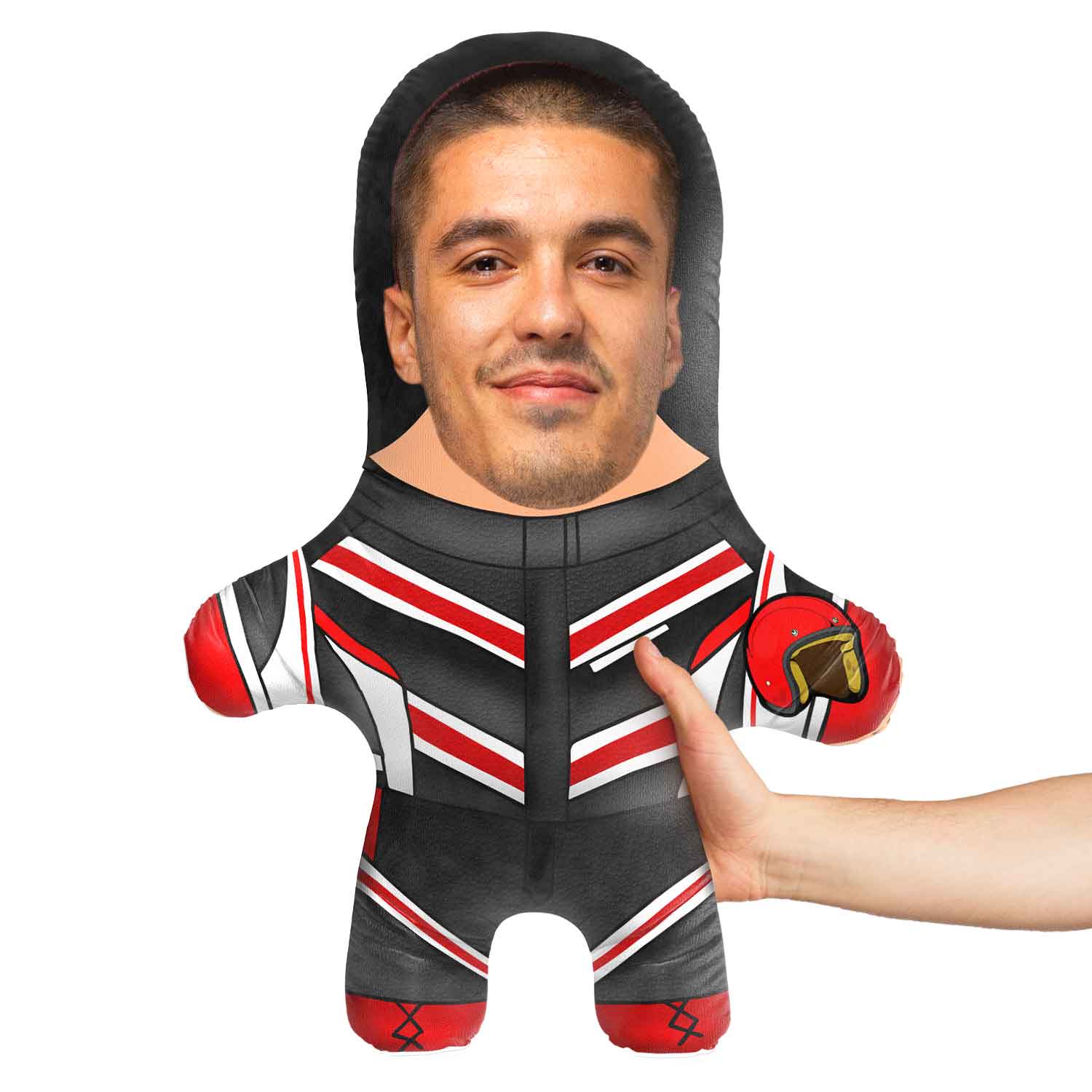 Motorcyclist Face Pillow
