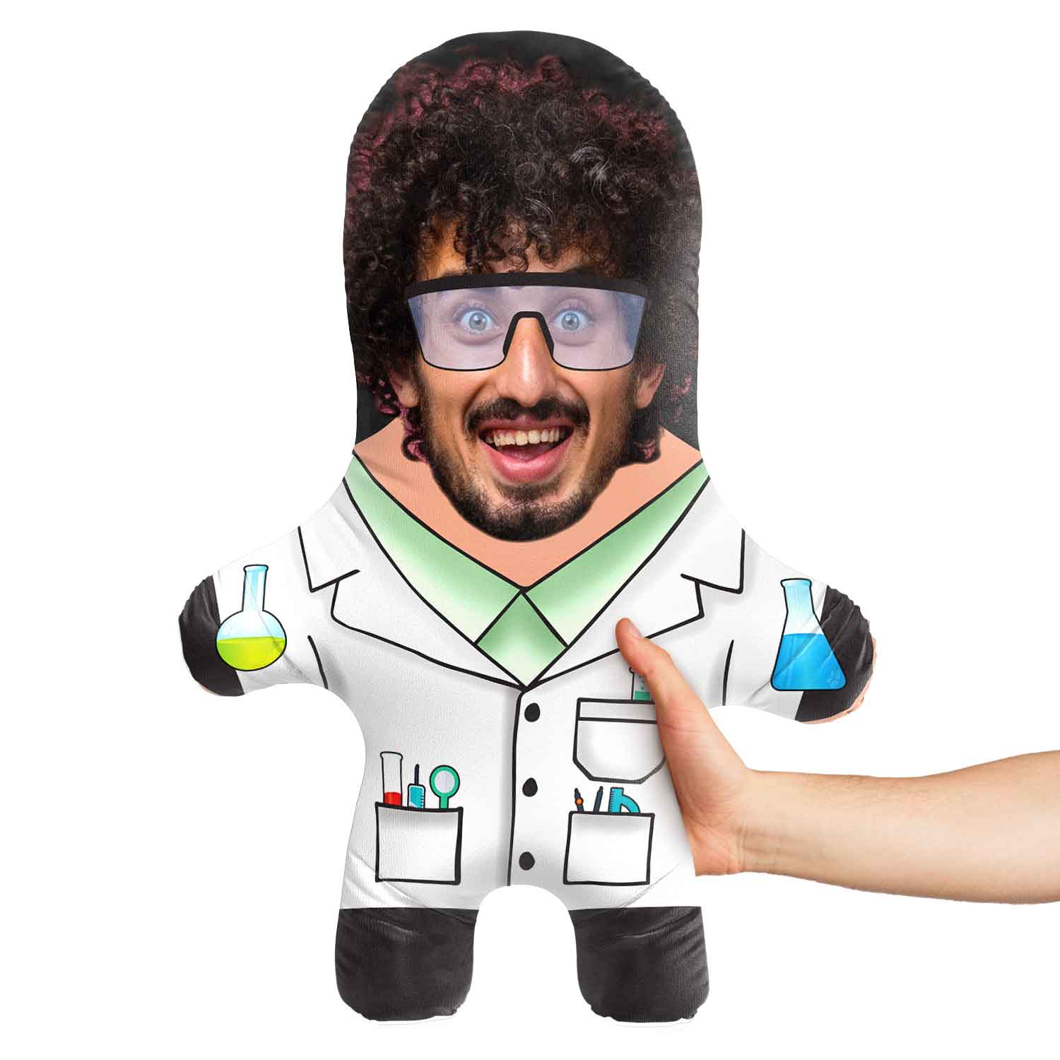 Scientist Face Pillow