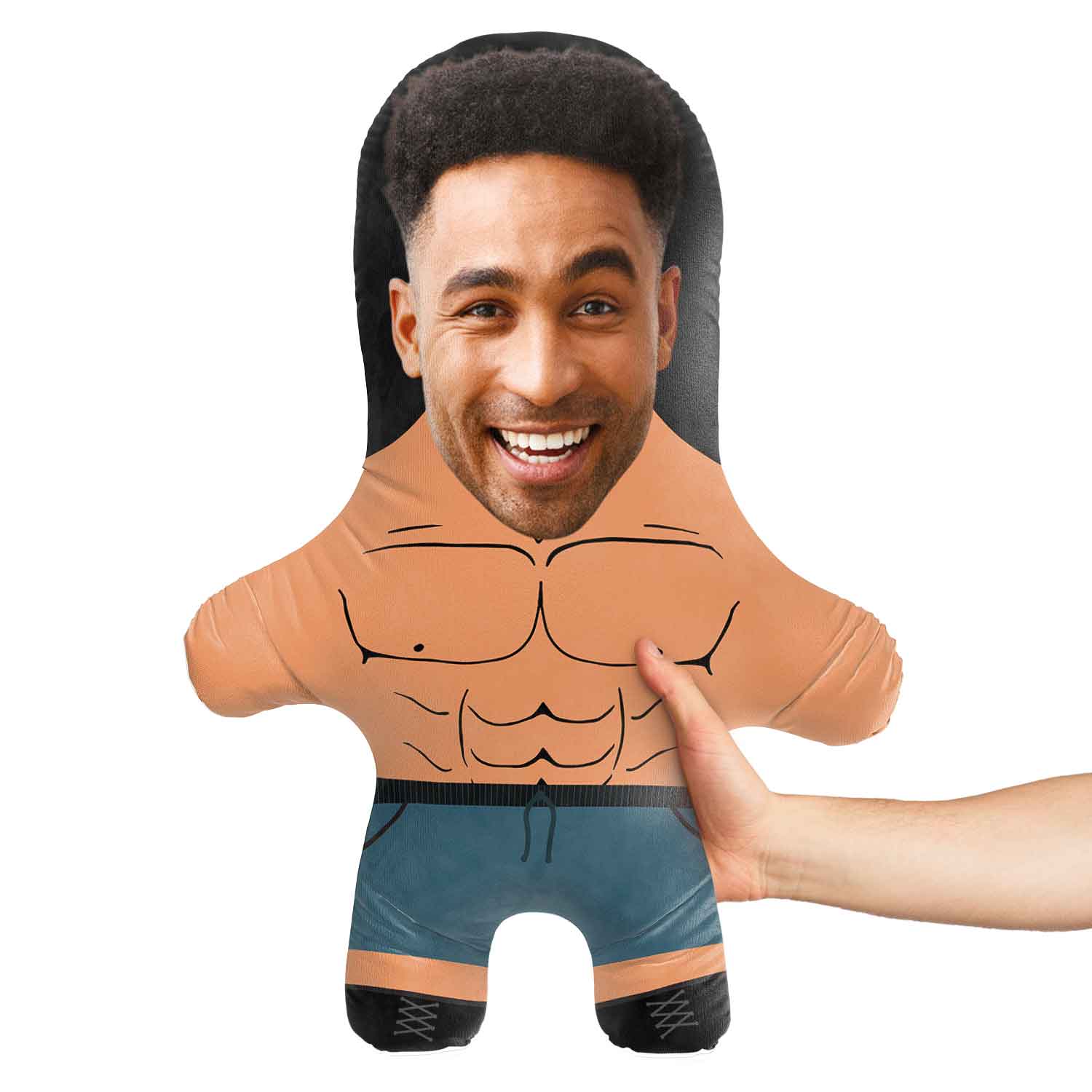 Gym Hunk Face Pillow